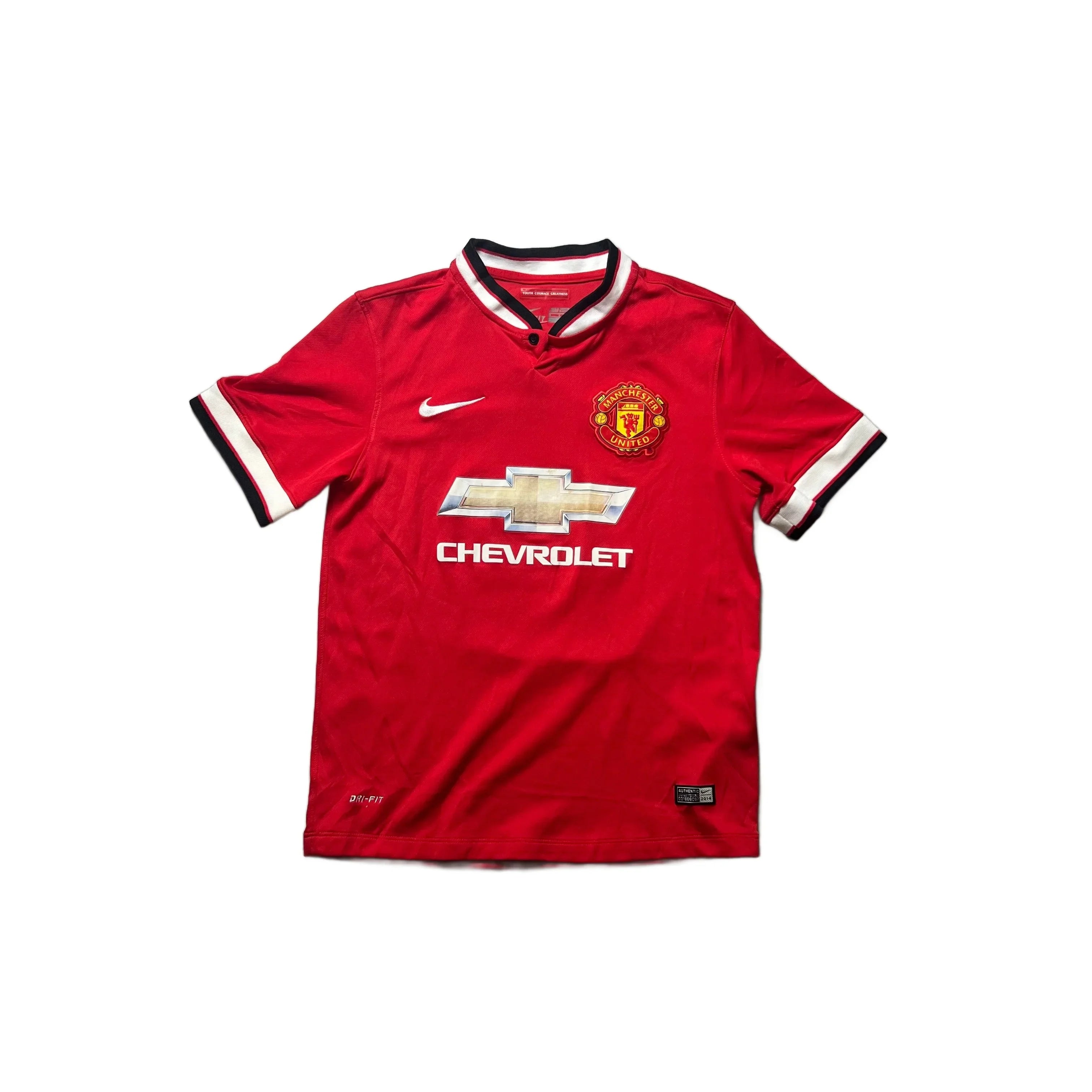 2014 - 15 Manchester United Home 'Blind' Shirt - M