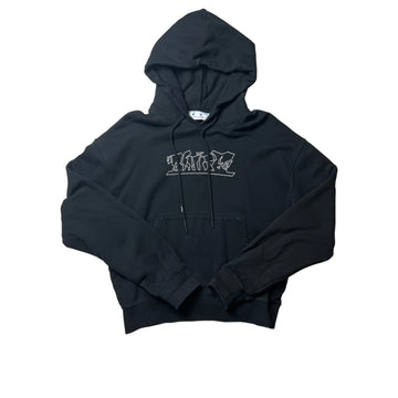 Black Off-White Hoodie - L