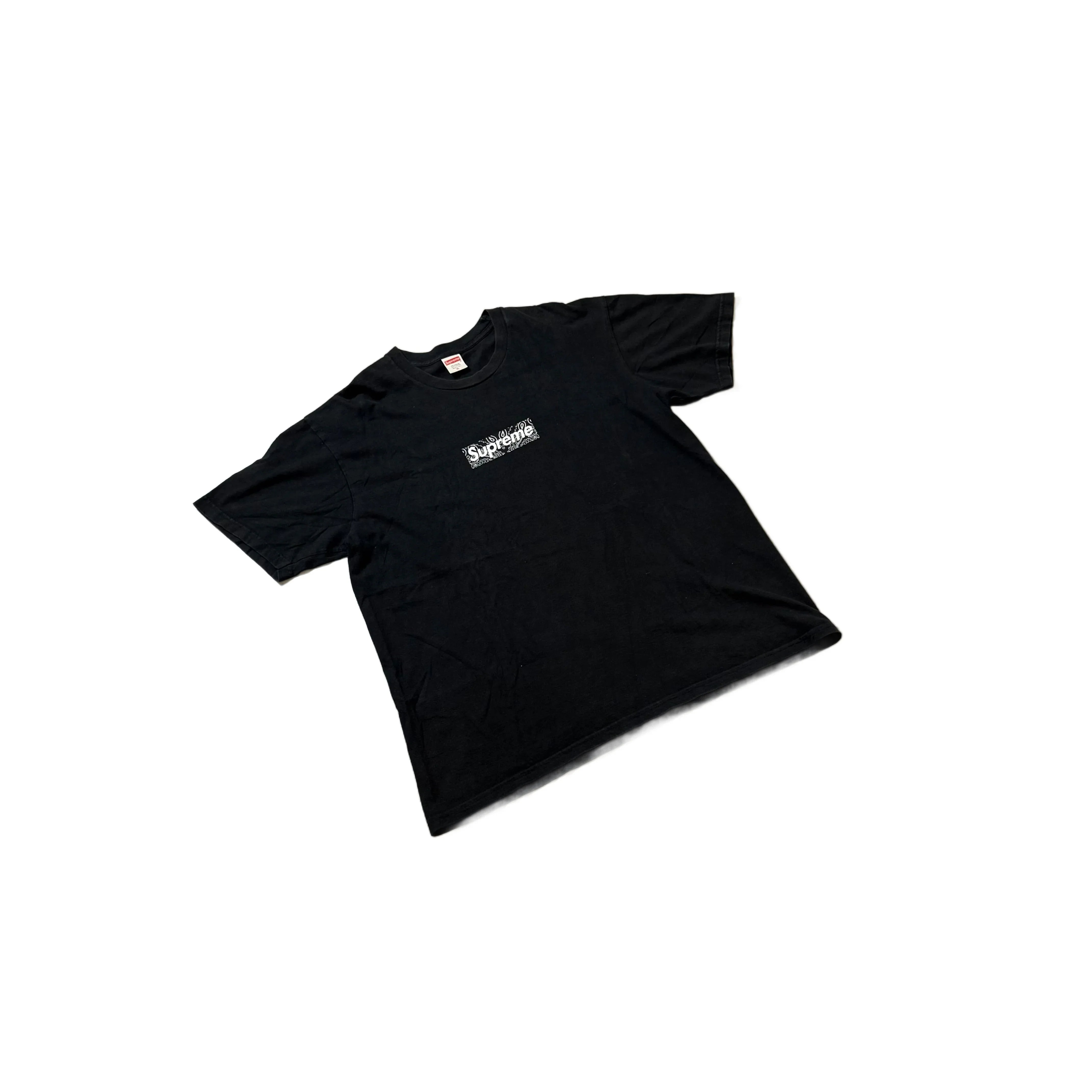 Black Supreme Bandana Box Logo Tee -  XL