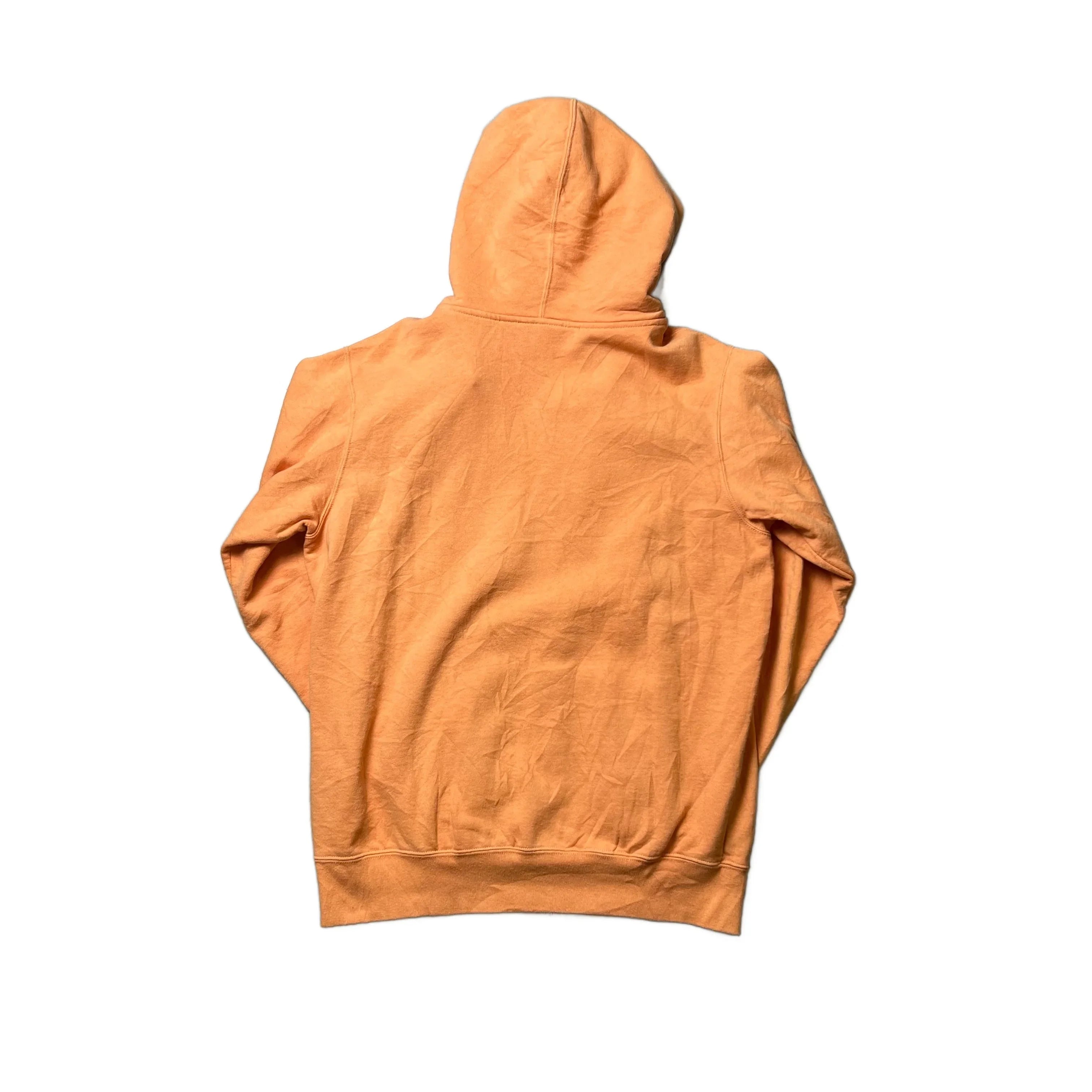 Orange Supreme Zip Up Hoodie - M