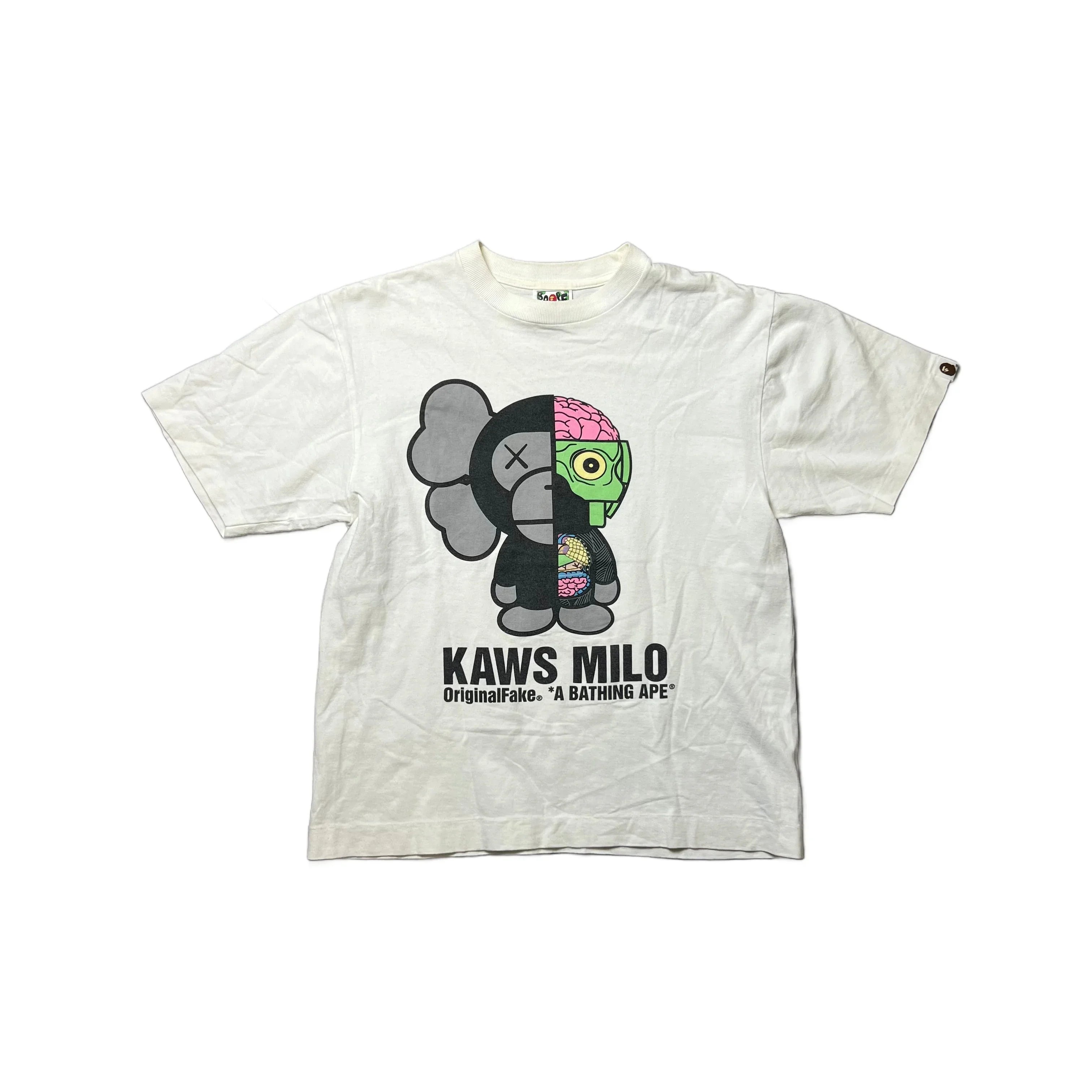 White A Bathing Ape (BAPE) x KAWS Tee - M