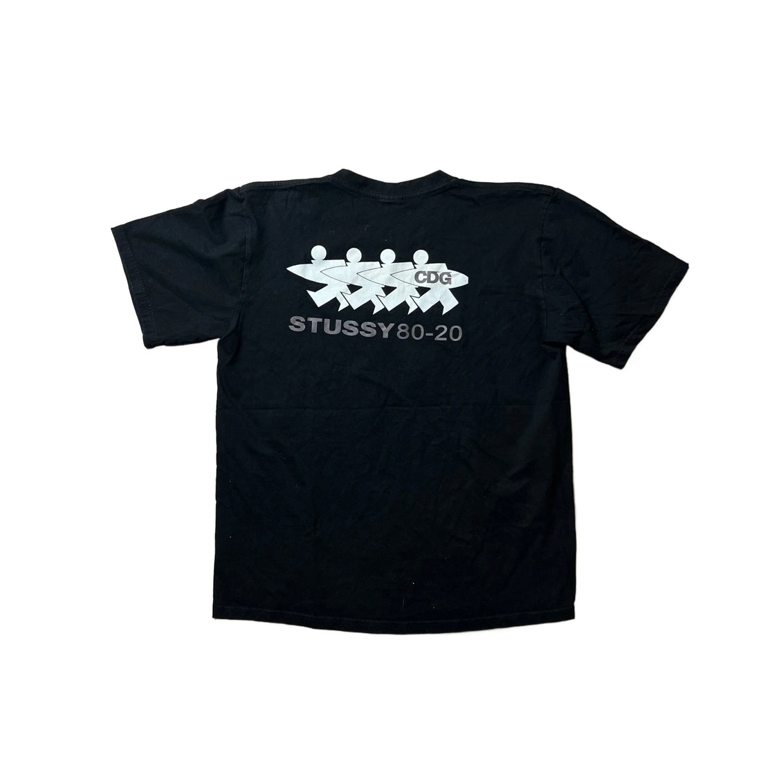 Black Stussy x Comme Des Garcons (CDG) Tee - XL