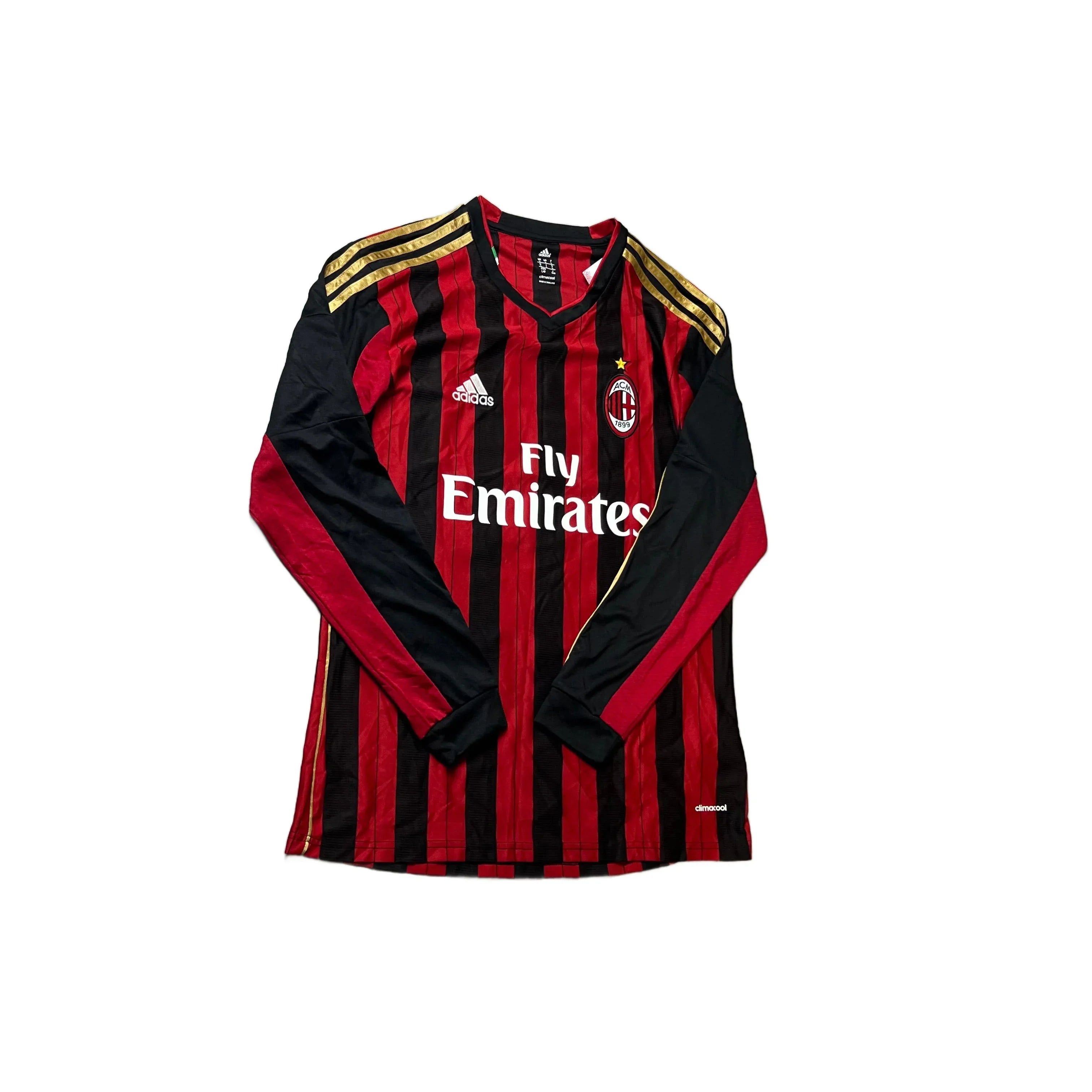 2013 - 14 AC Milan Long Sleeve 'Kaka' Shirt - L