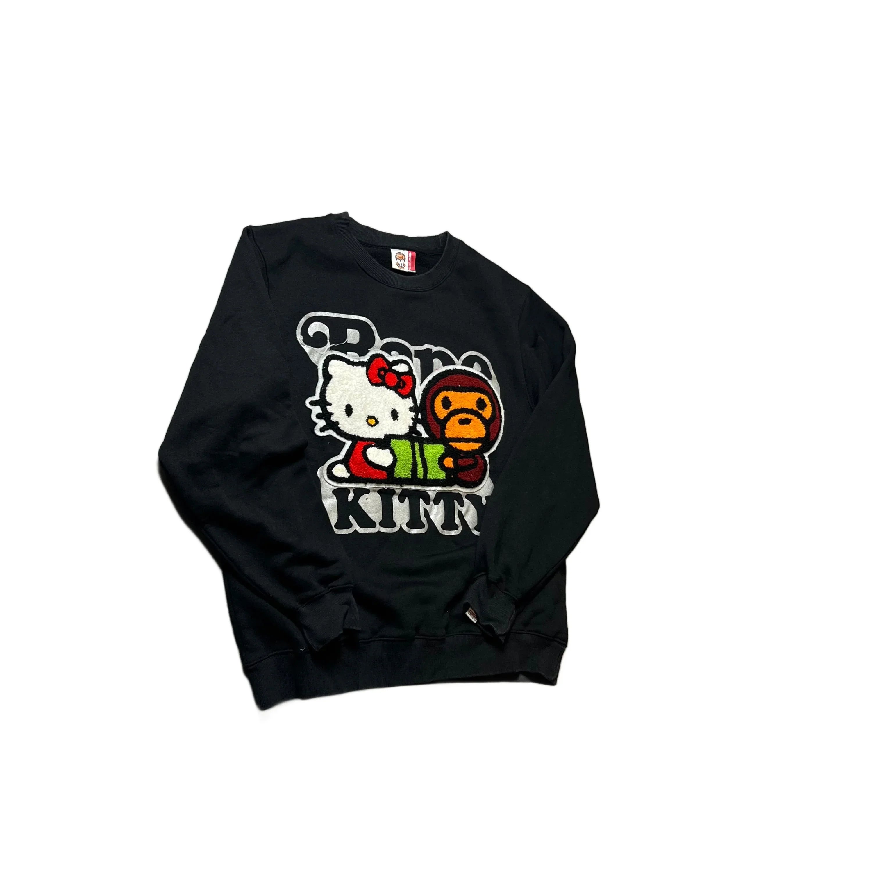 Black A Bathing Ape (BAPE) x Hello Kitty Sweatshirt - M