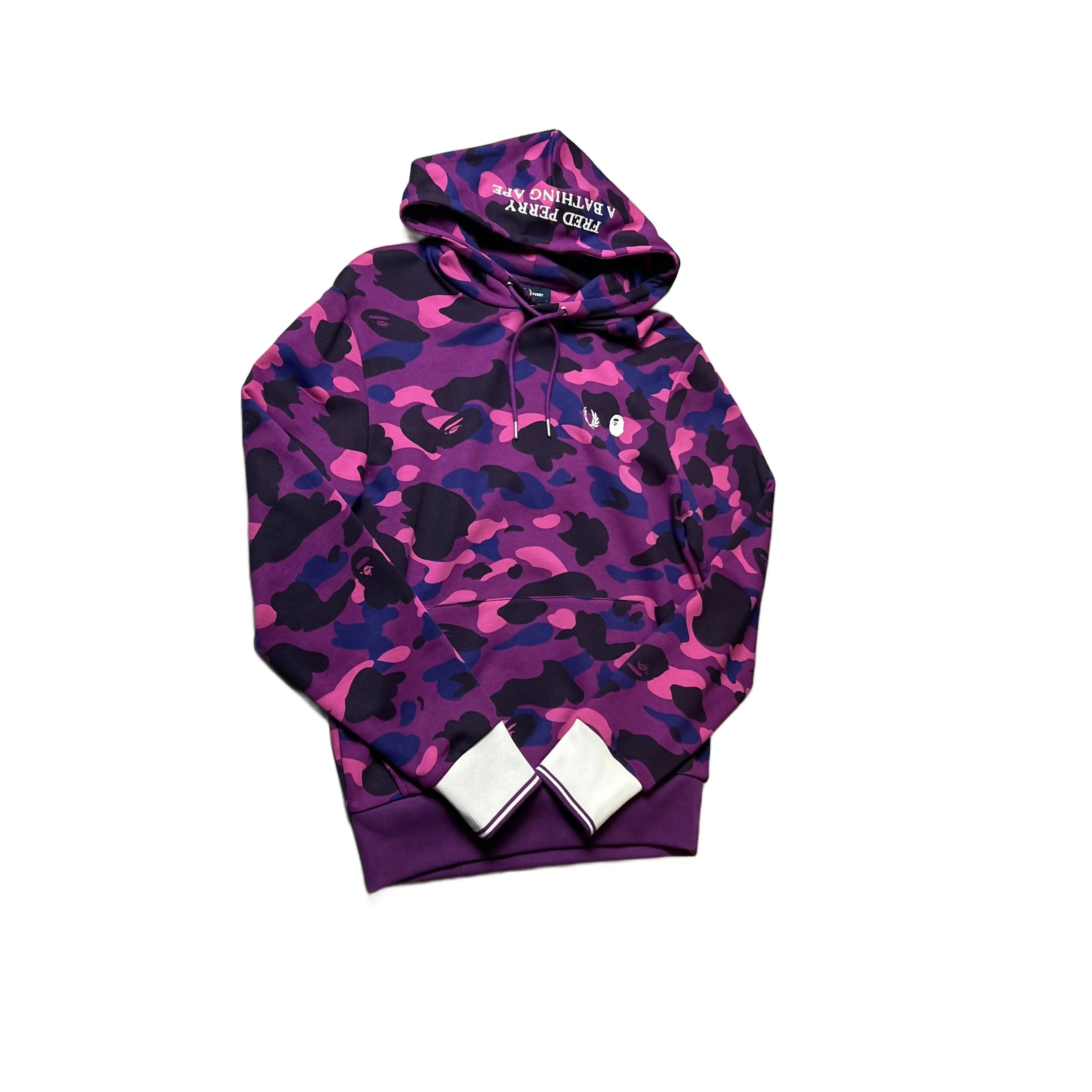 BNWT Purple A Bathing Ape (BAPE) x Fred Perry Hoodie - S