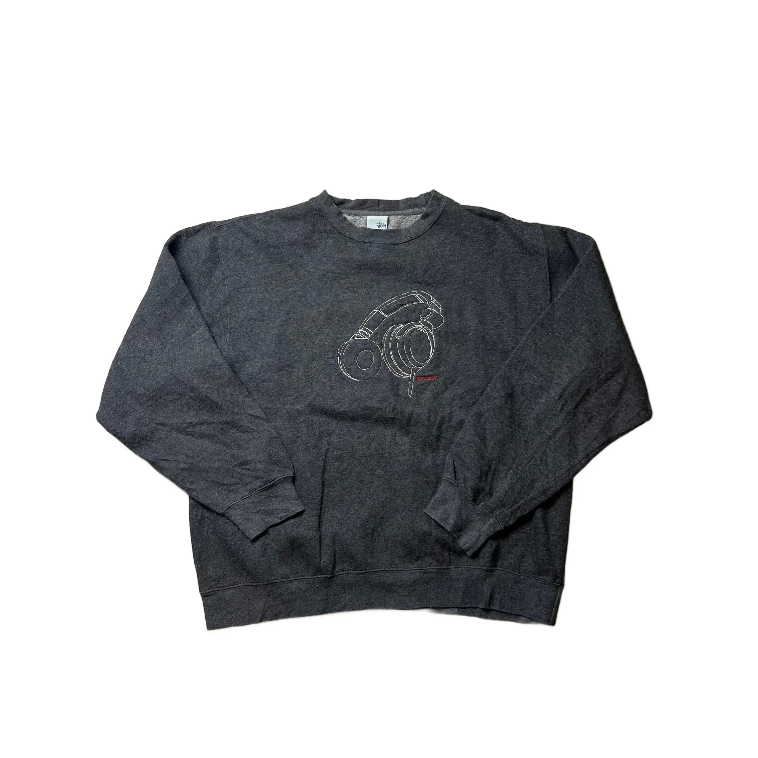 Grey Stussy Sweatshirt - L