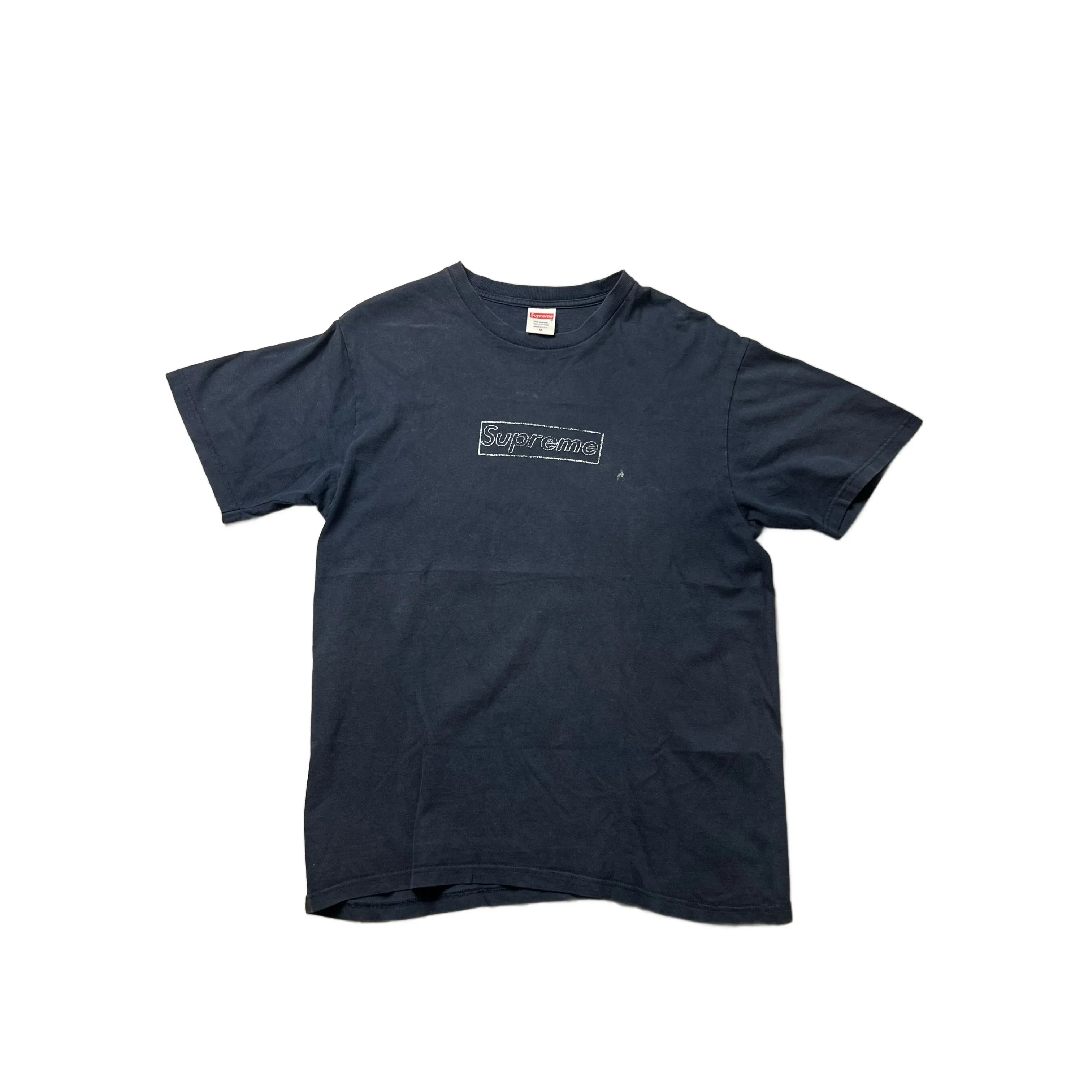 Black Supreme Box Logo Tee - M