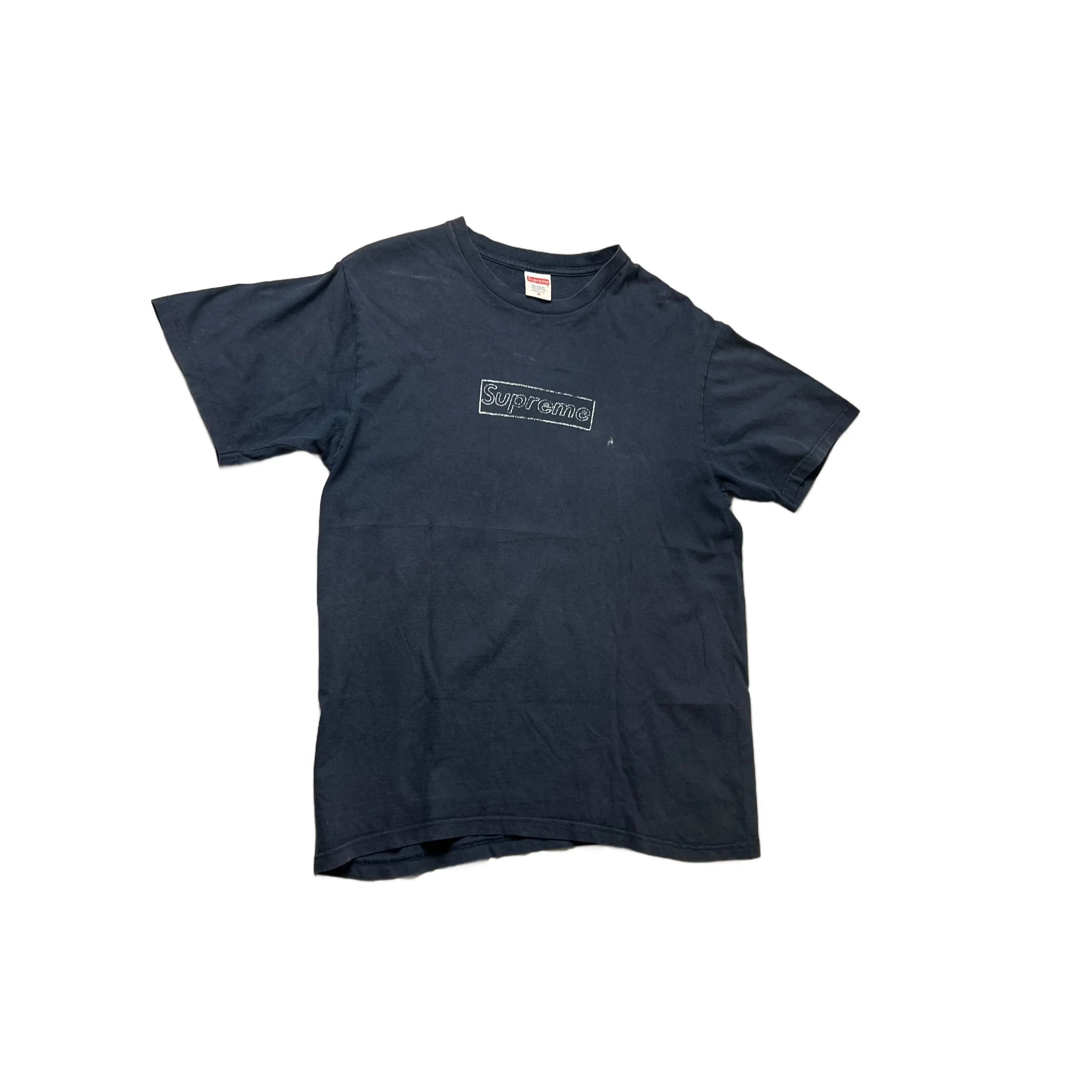 Black Supreme Box Logo Tee - M