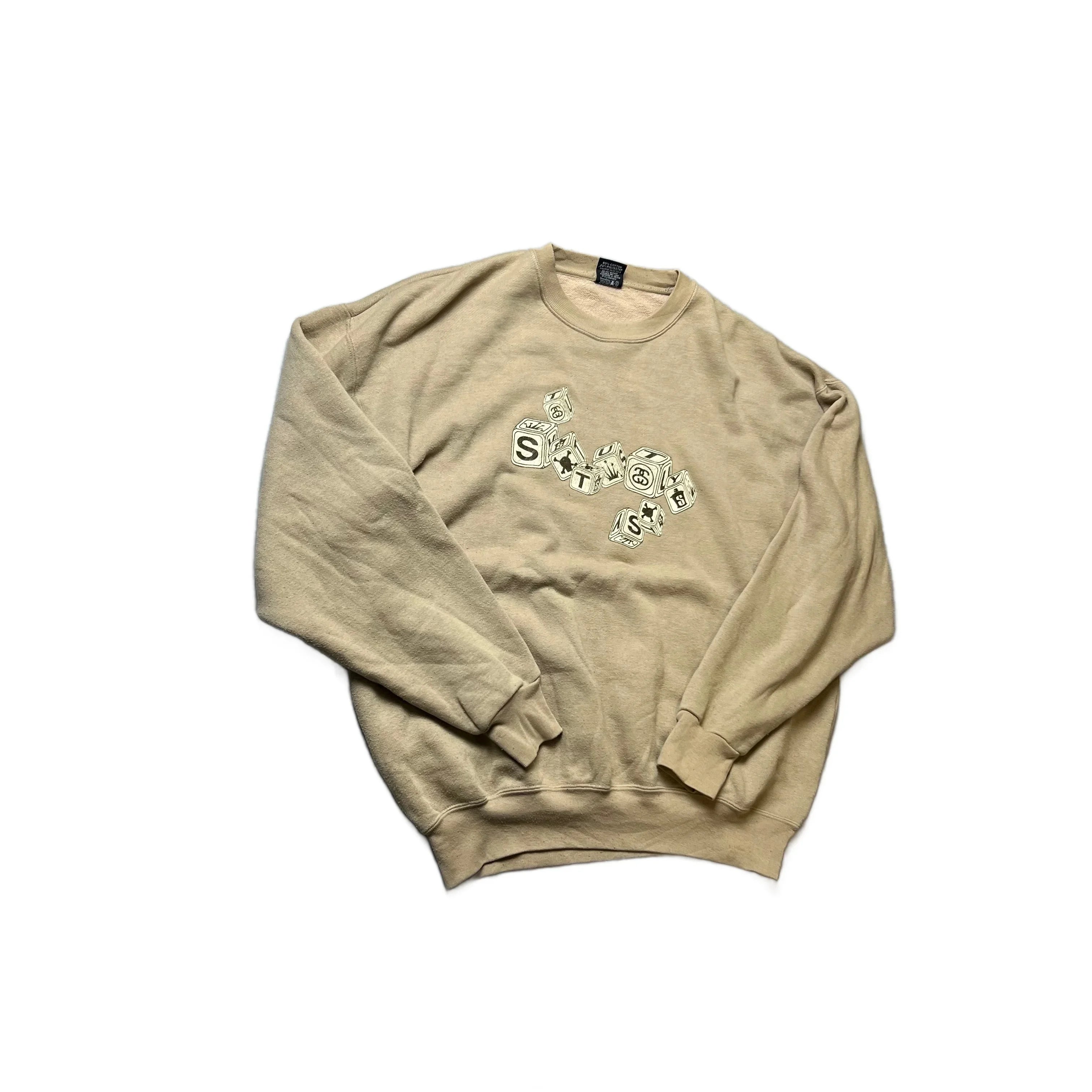 Biege Stussy Sweatshirt - L