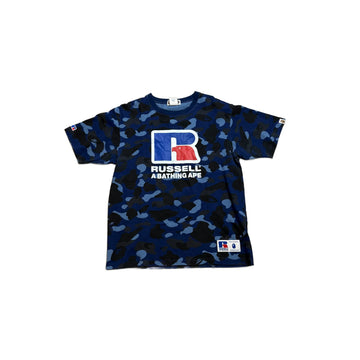 Blue A Bathing Ape (BAPE) x Russell Blanks Tee - XXL
