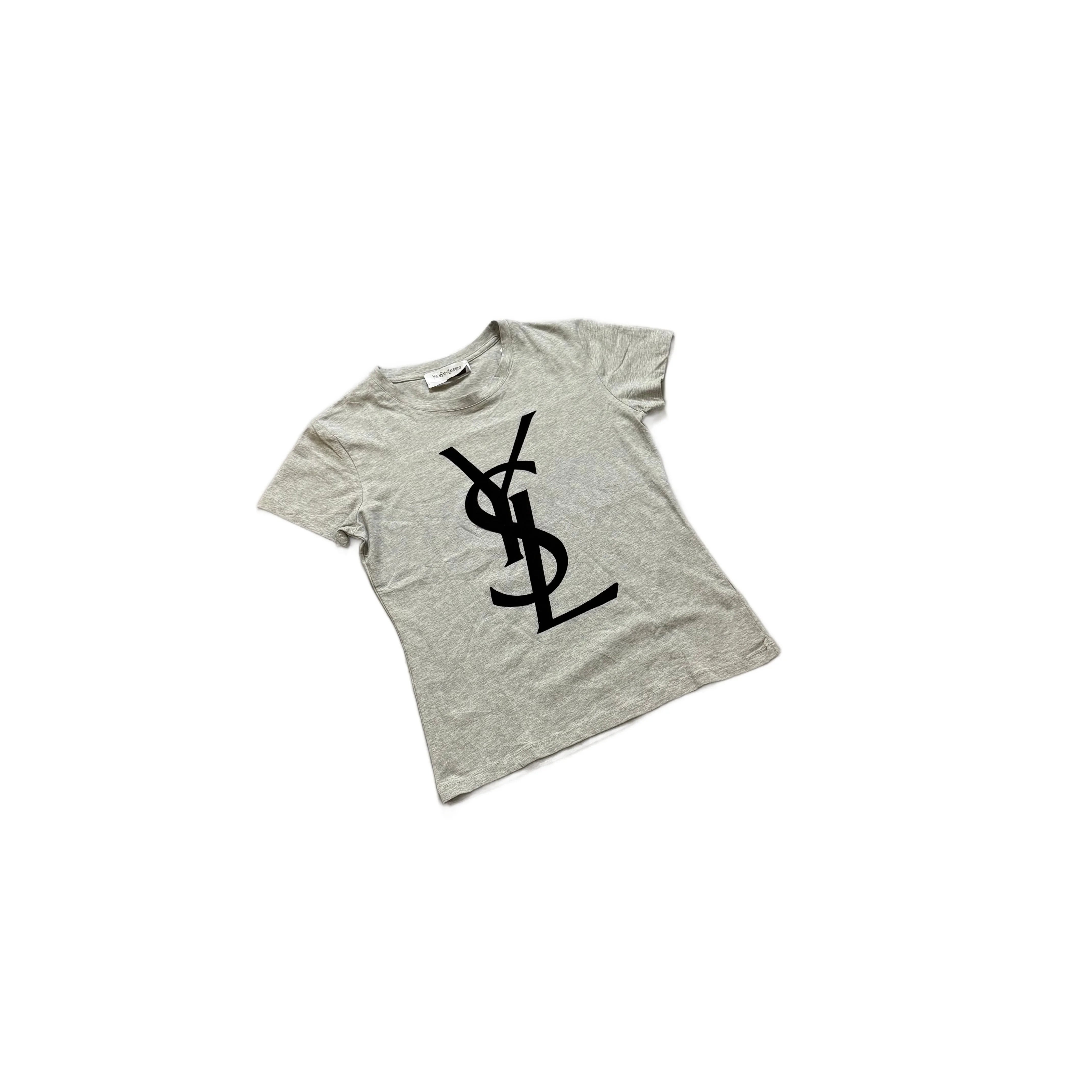 Vintage Grey Yves Saint Laurent (YSL) Tee - XS