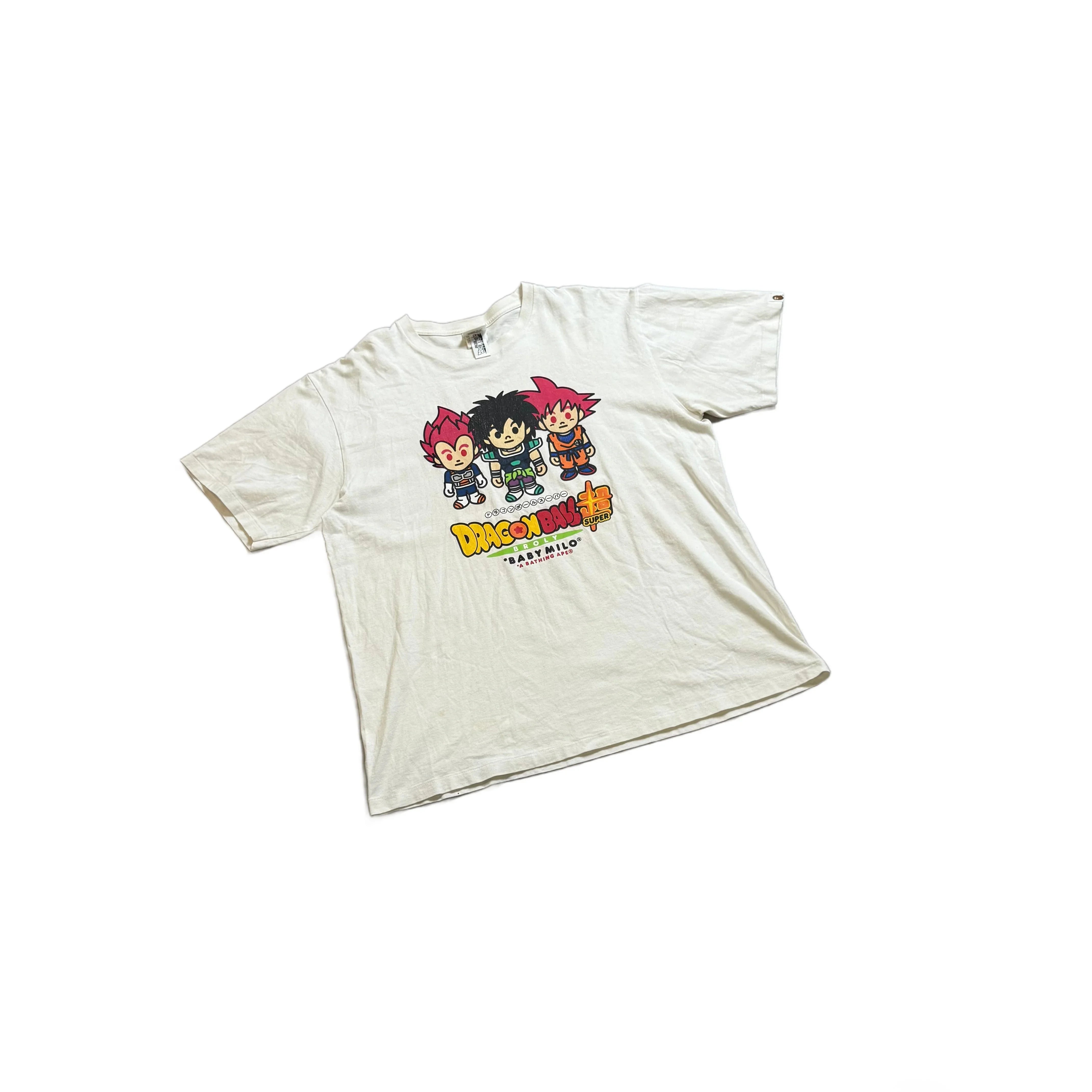 White A Bathing Ape (BAPE) x Dragonball Z Tee - XXL