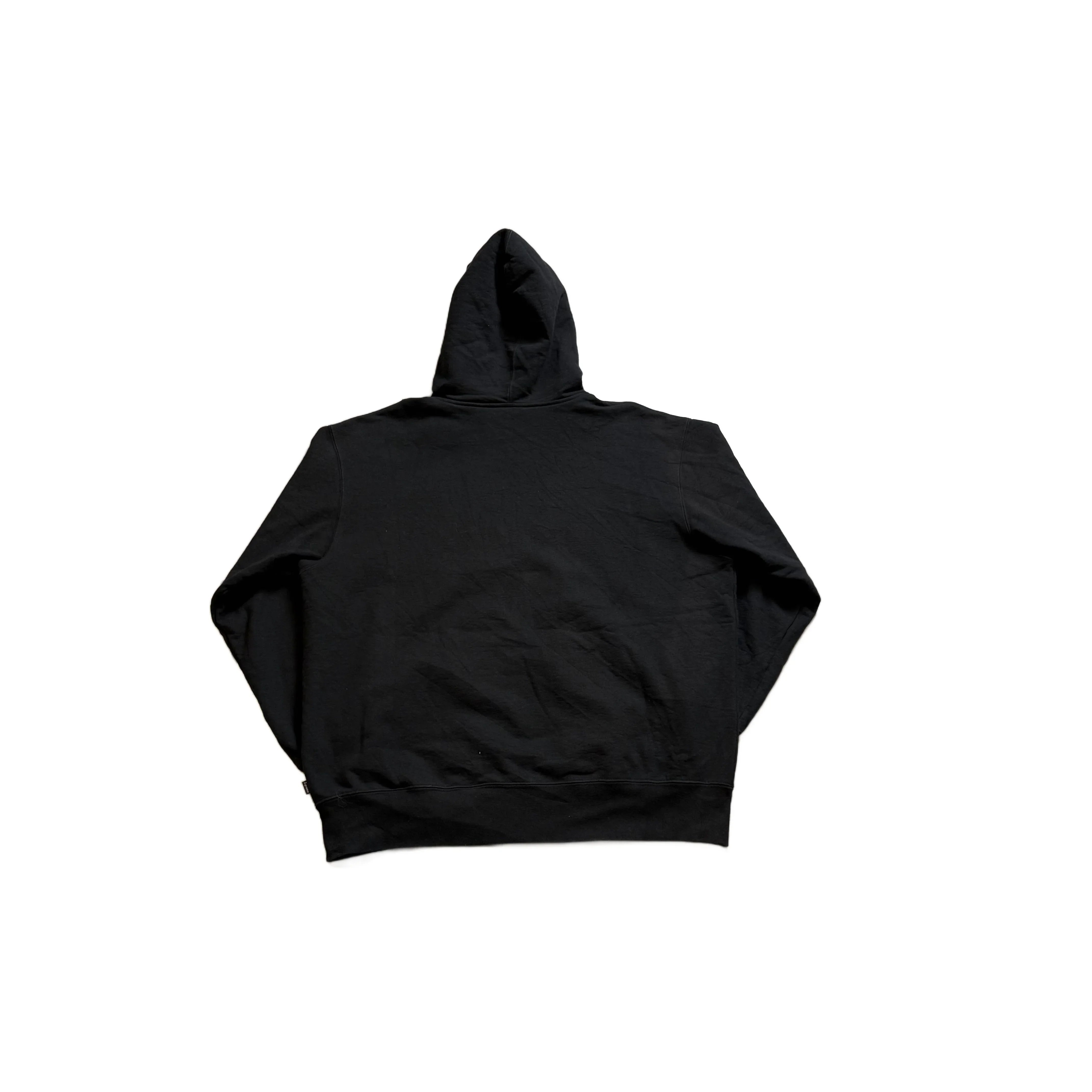 Black Supreme Zip Up Hoodie - XL