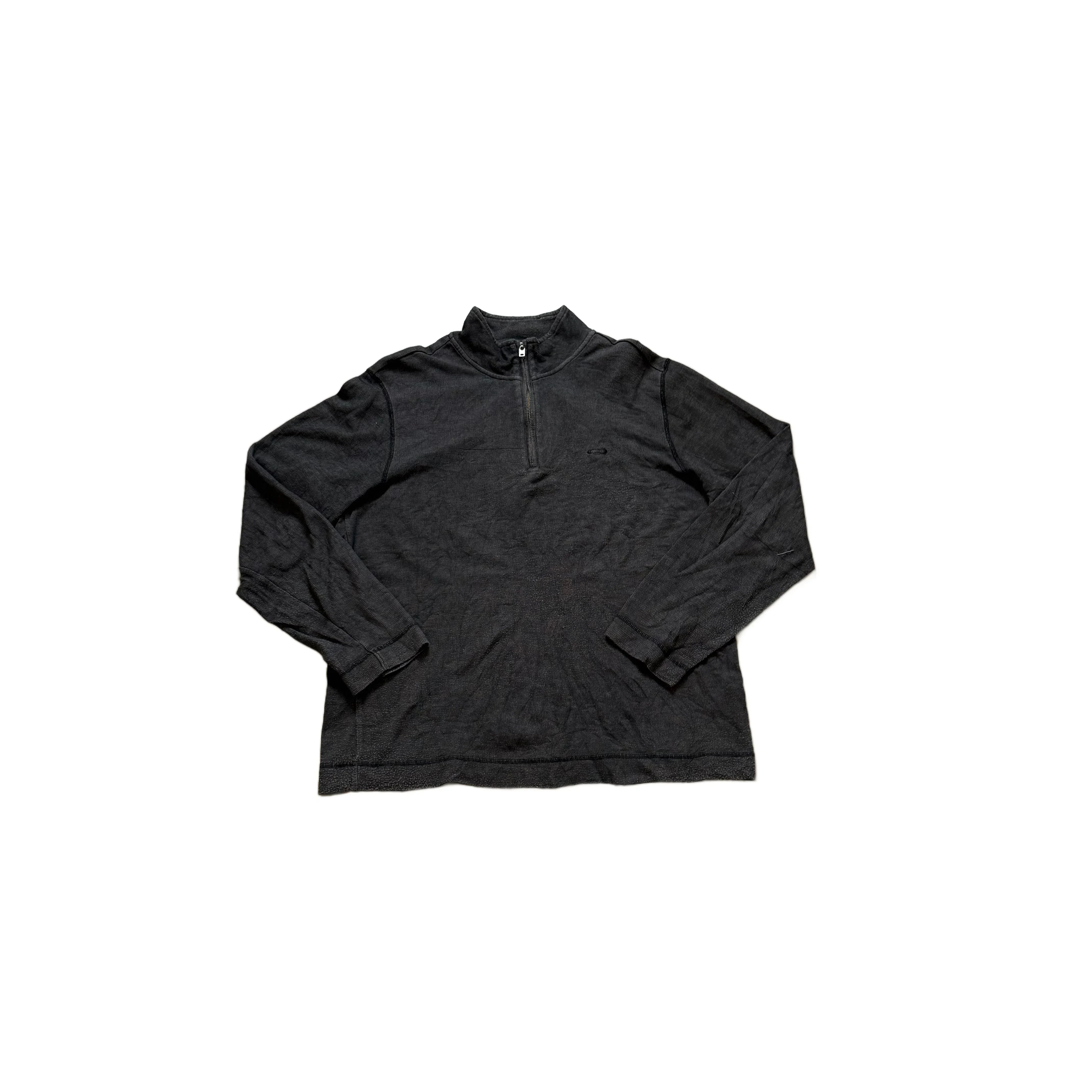 Black Oakley 1/4 Zip Sweatshirt - L