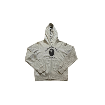 Grey A Bathing Ape (BAPE) Full Zip Hoodie - S