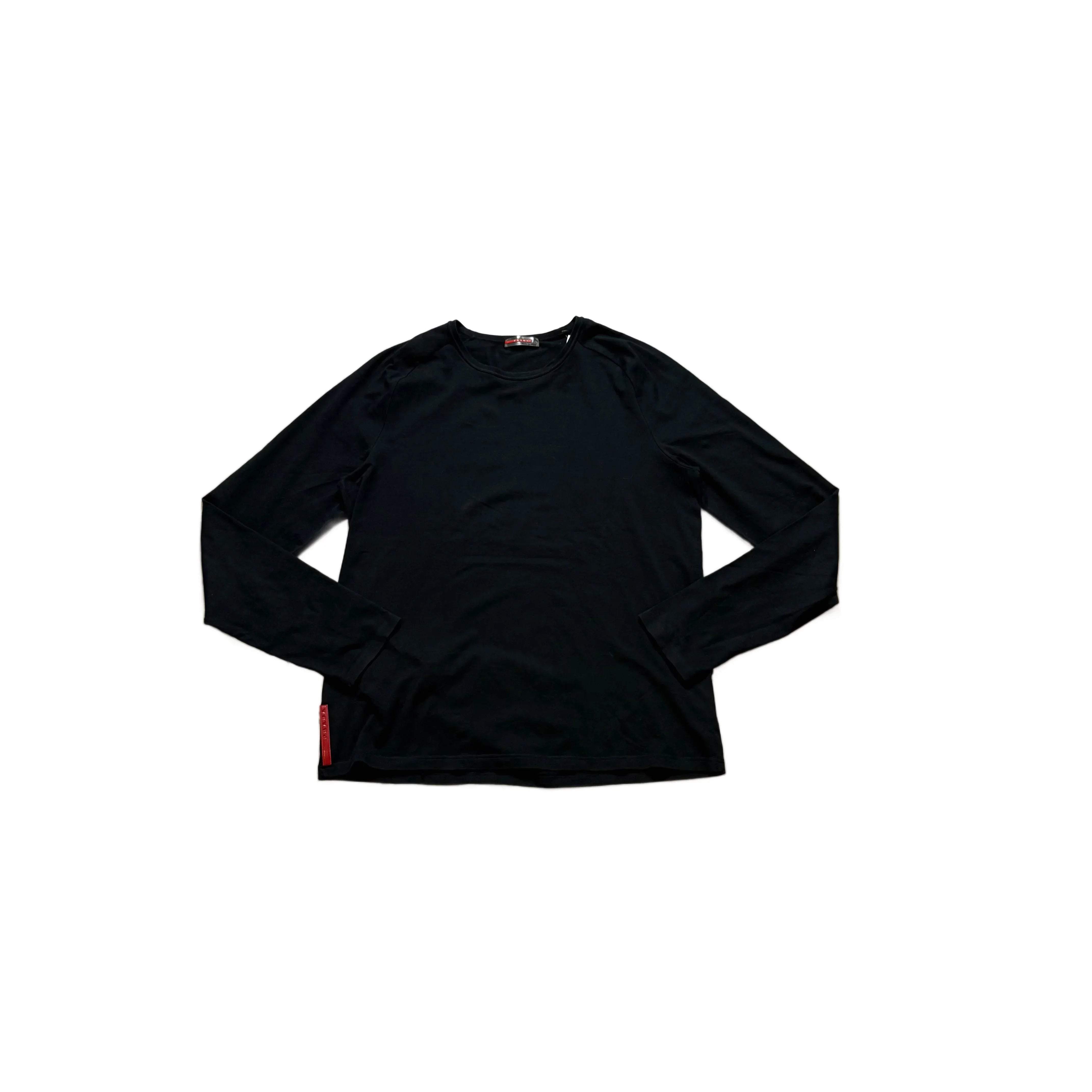 Vintage Black Prada Long Sleeve Tee - L