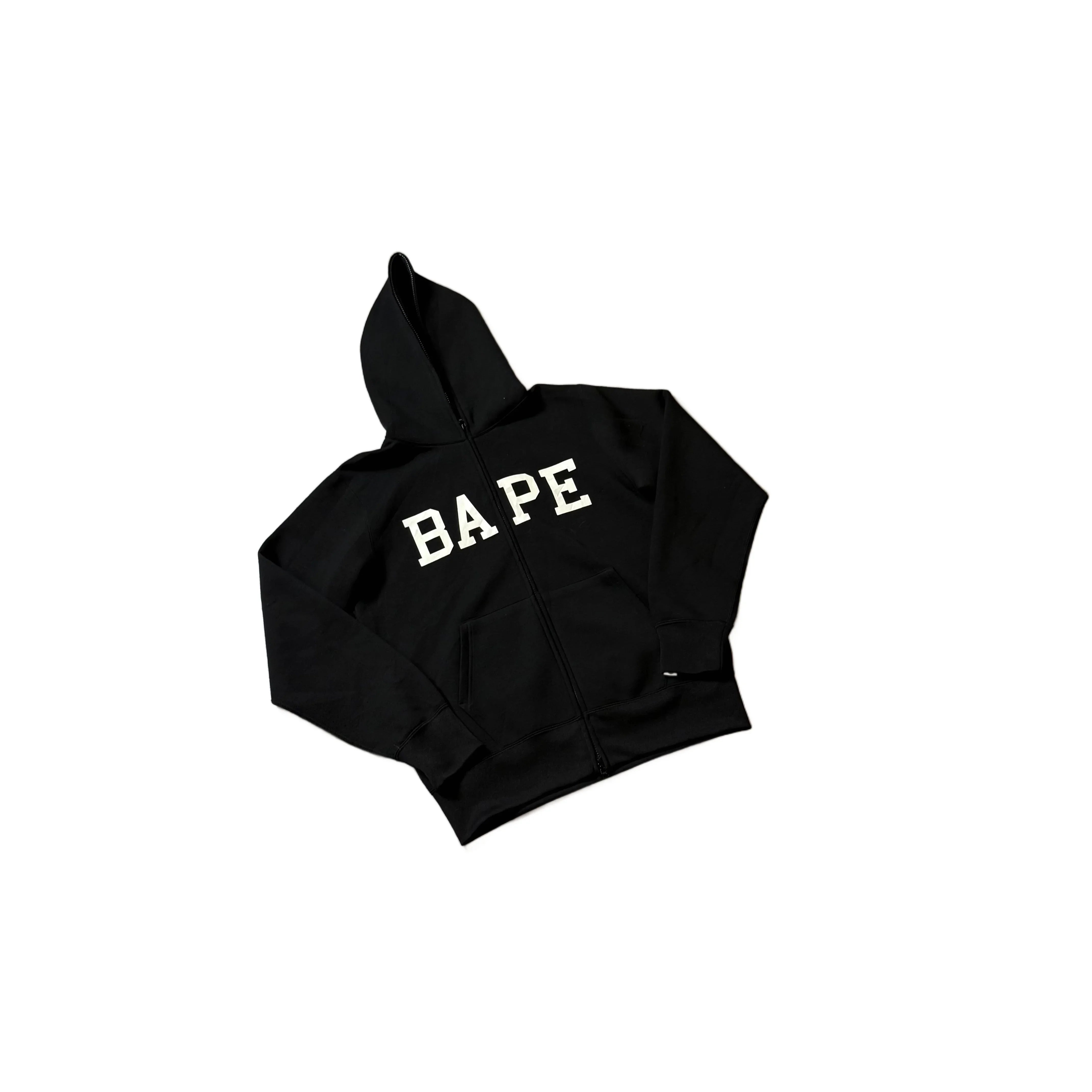 Black A Bathing Ape (BAPE) Zip Up Hoodie - M