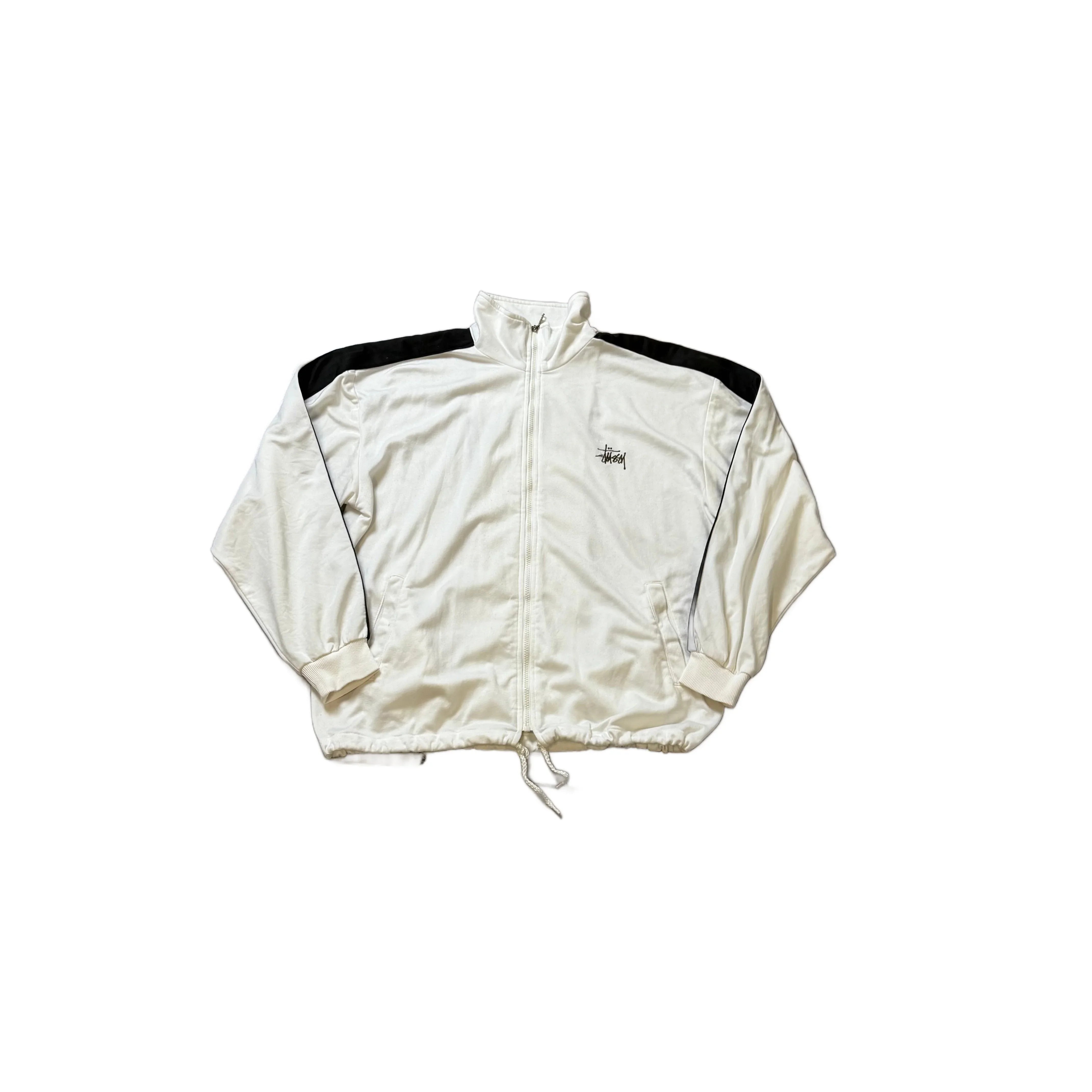 Vintage White Stussy Jacket - M