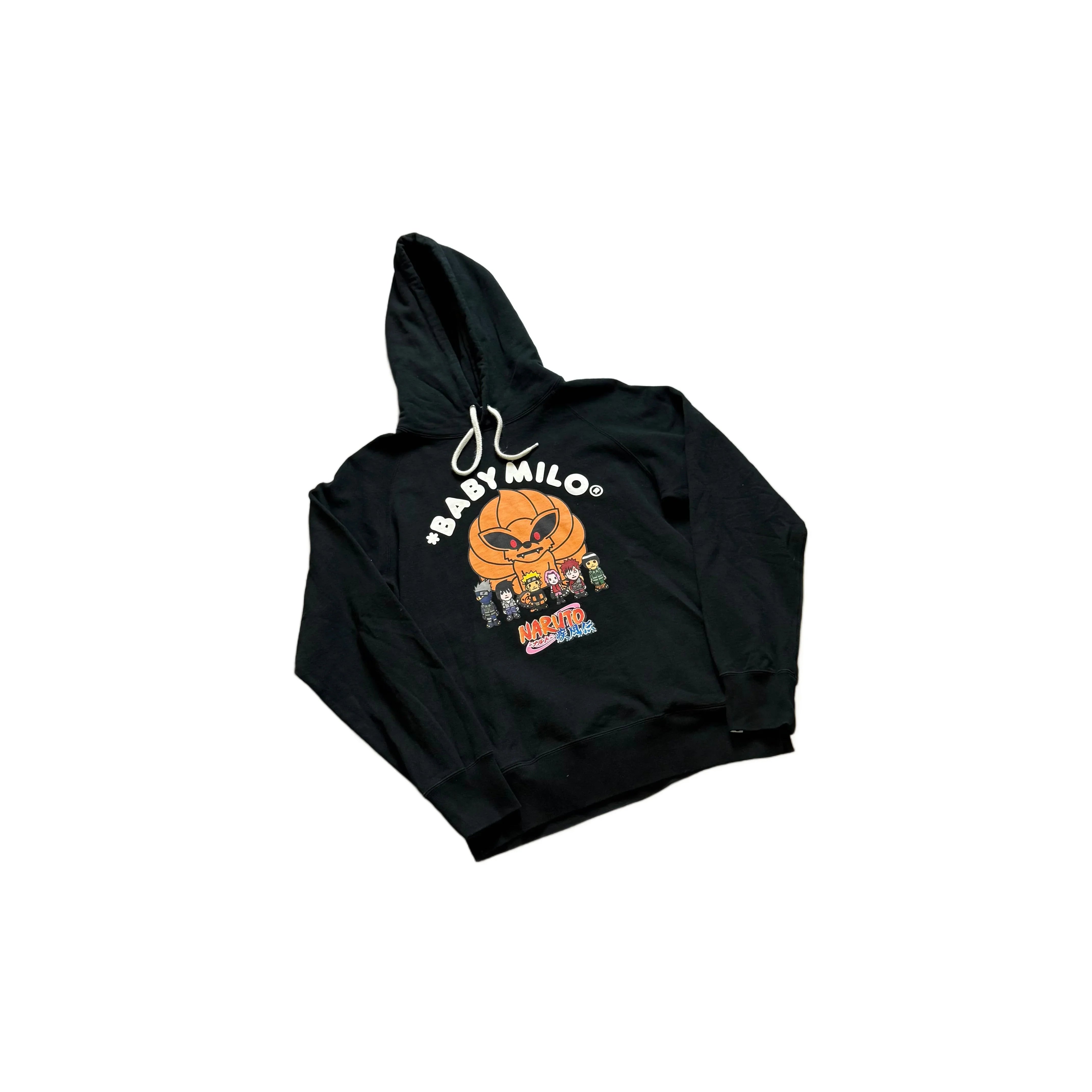 Black A Bathing Ape (BAPE) x Naruto Hoodie - M