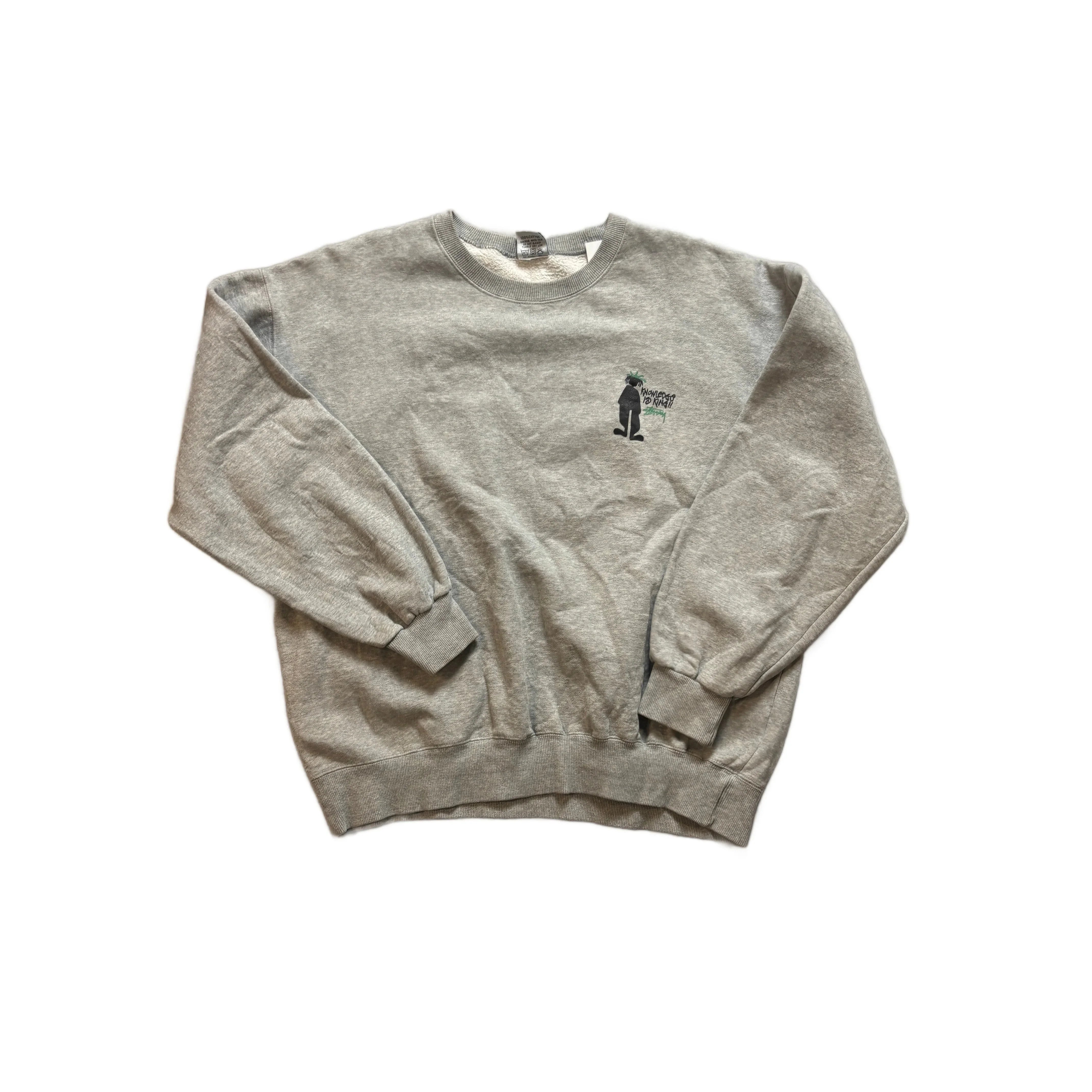 Grey Stussy Sweatshirt - L