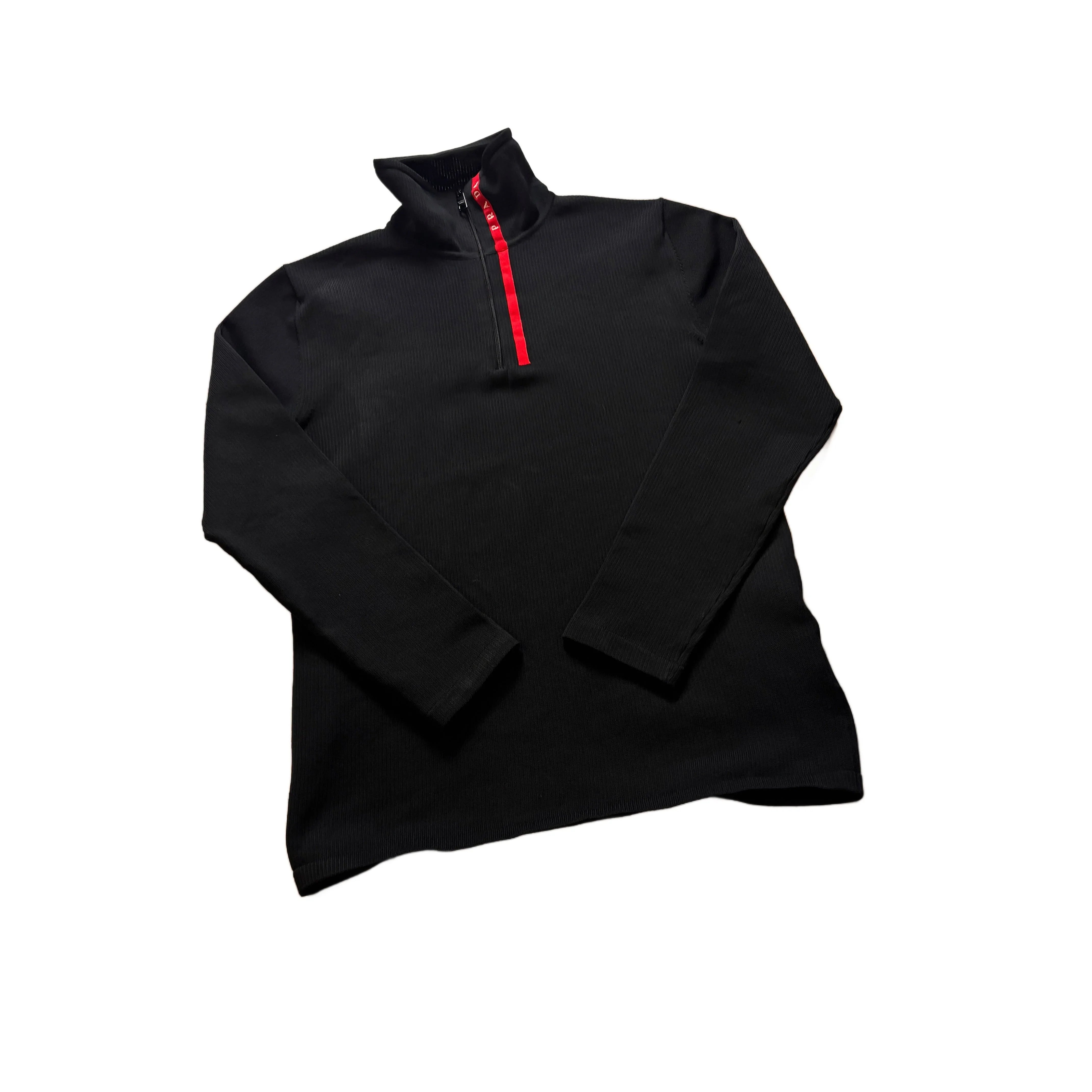Black Prada 1/4 Zip Sweatshirt - S