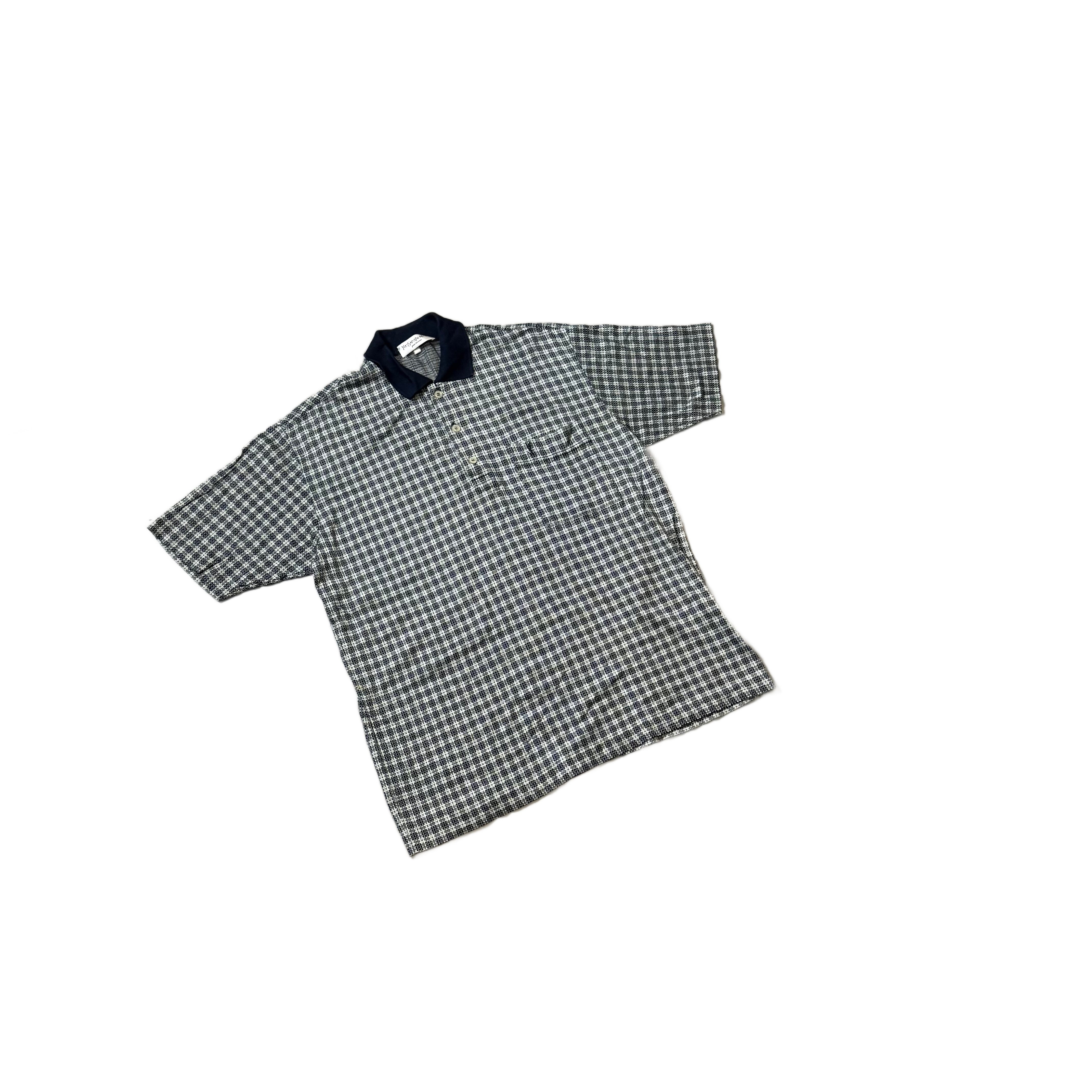 Vintage Grey Yves Saint Laurent (YSL) Polo Shirt - M