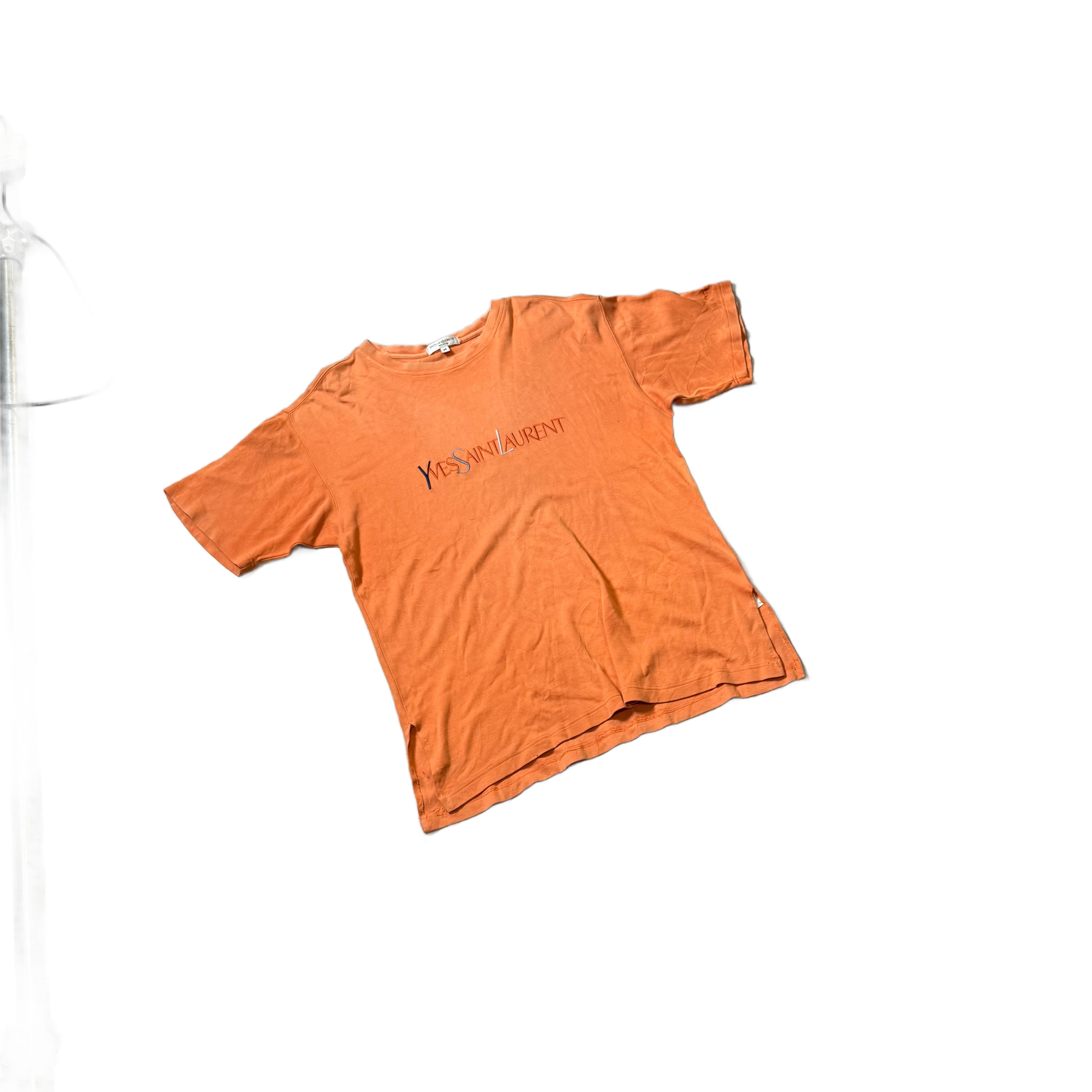 Vintage Orange Yves Saint Laurent (YSL) Tee - M