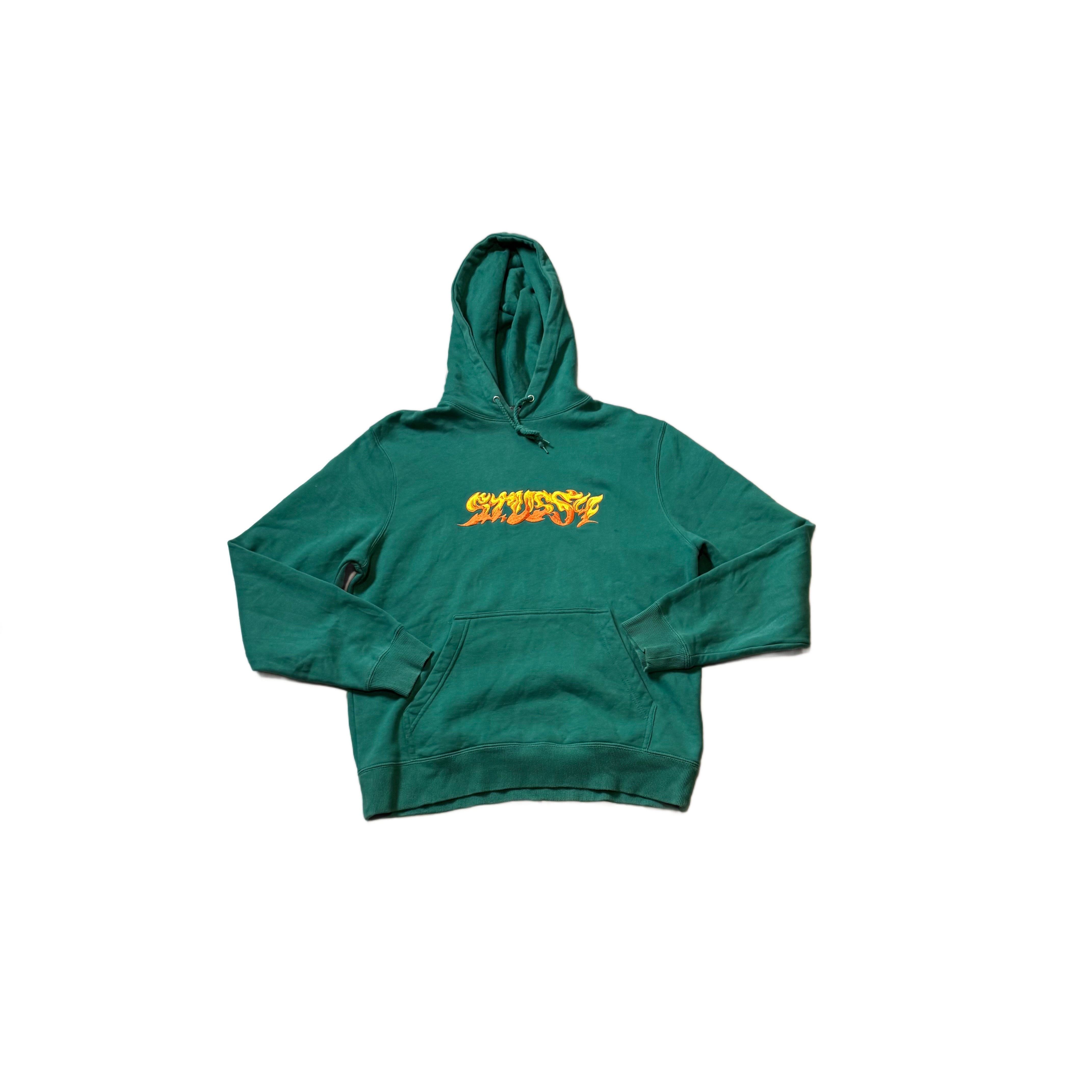 Green Stussy Hoodie - S
