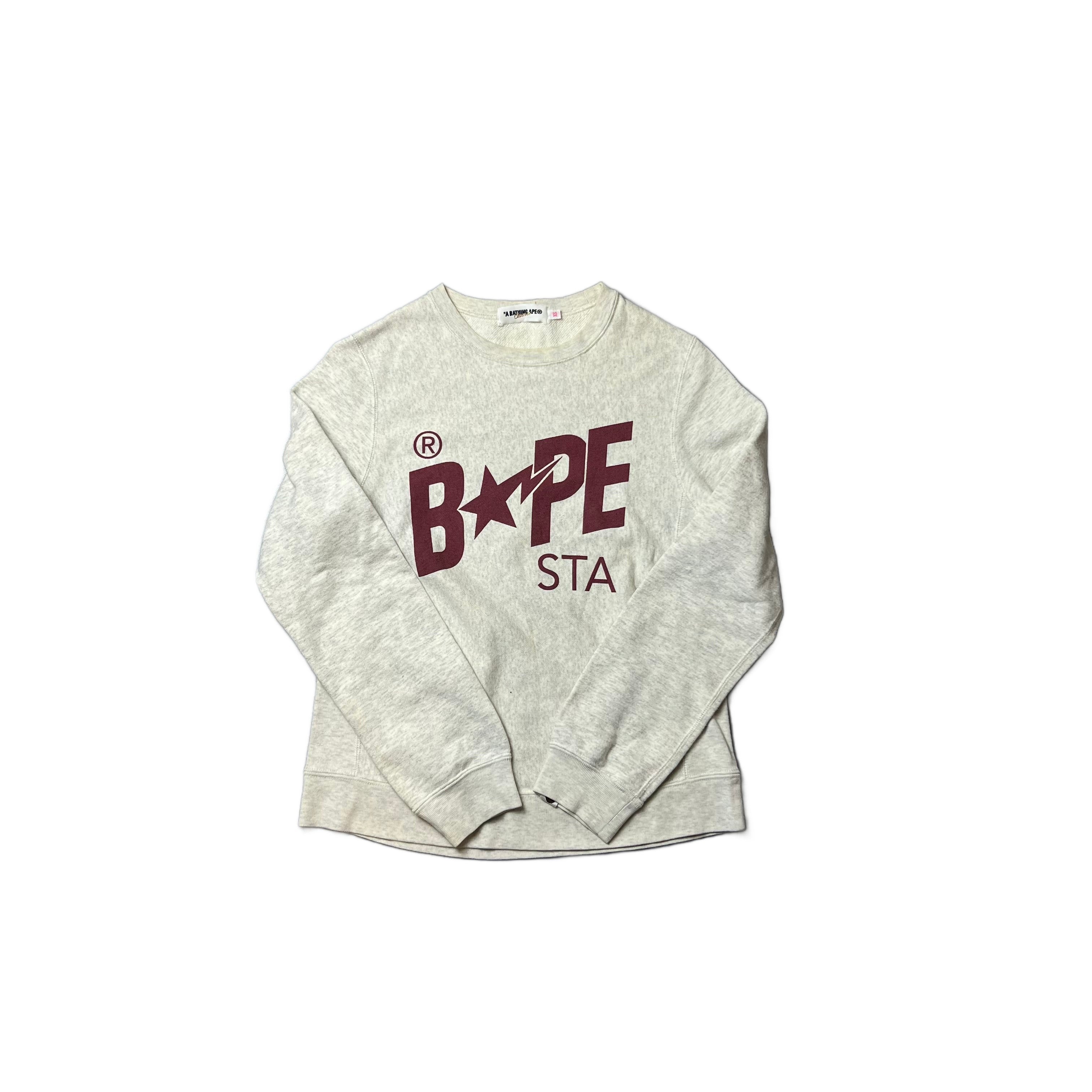 Grey A Bathing Ape (BAPE) Sweatshirt - XS