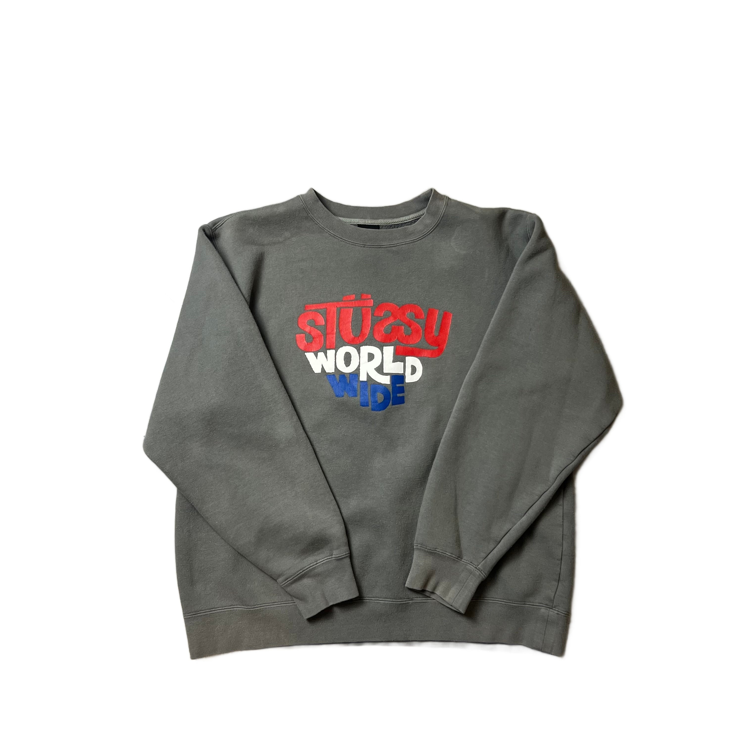 Grey Stussy Sweatshirt - L
