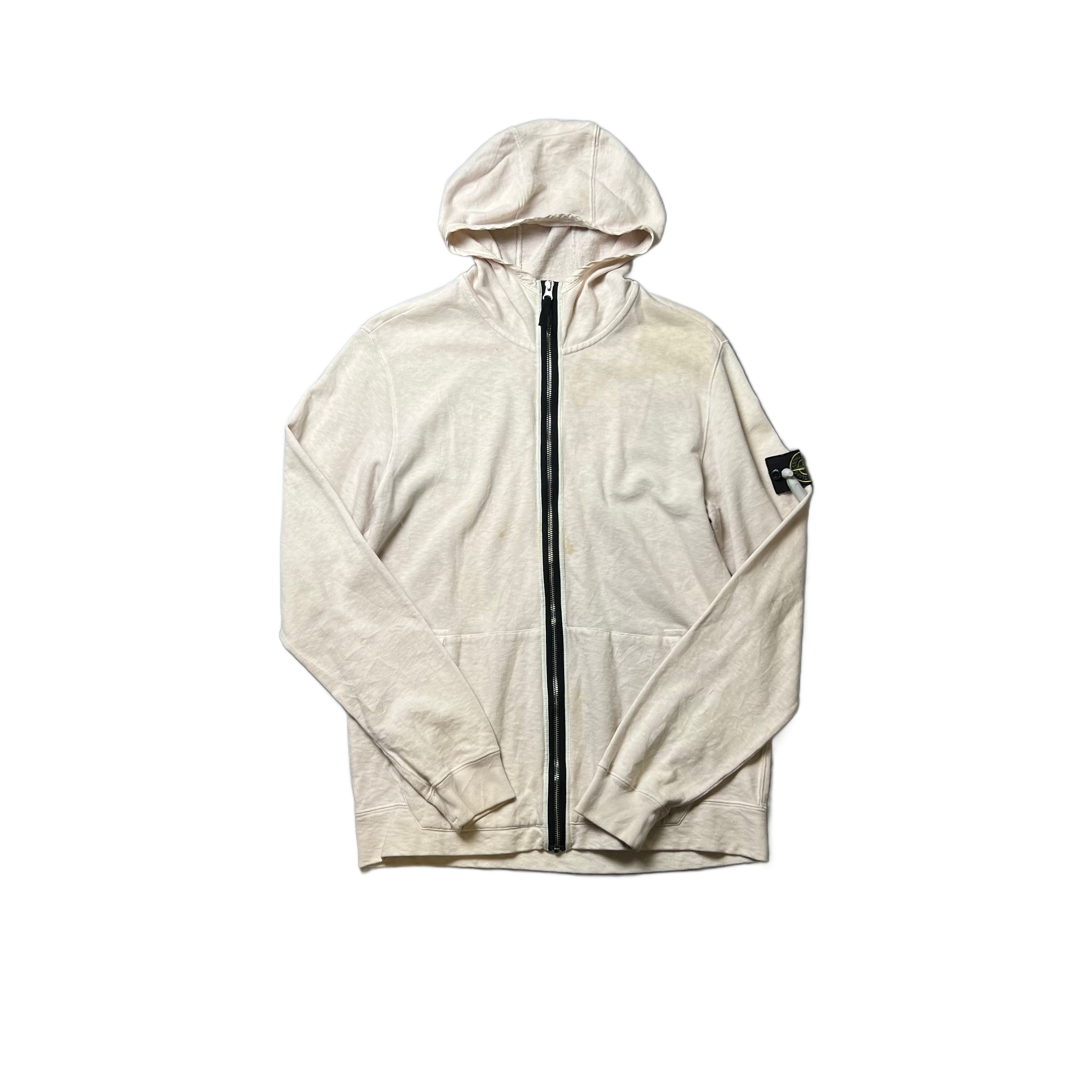 Stone Island Zip Up Hoodie - L