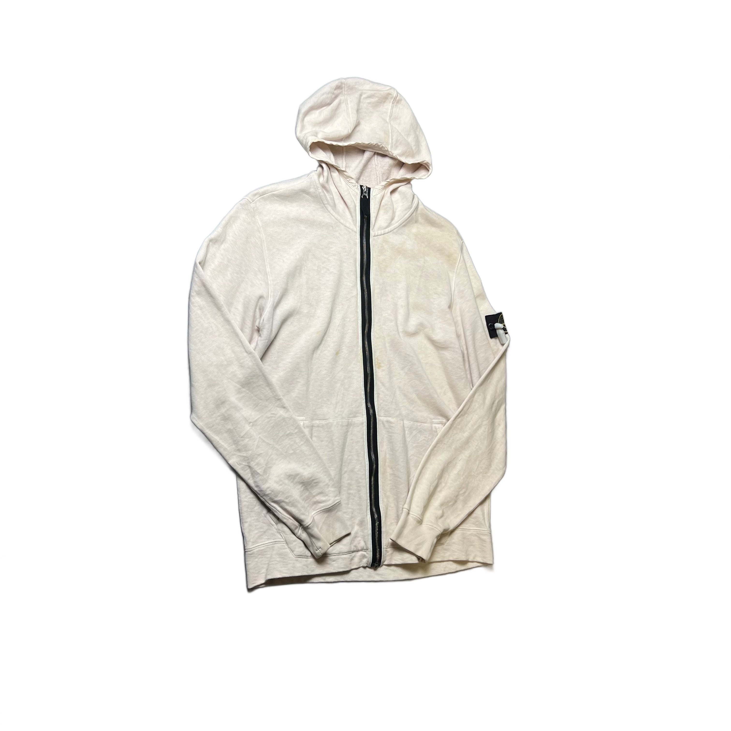 Stone Island Zip Up Hoodie - L