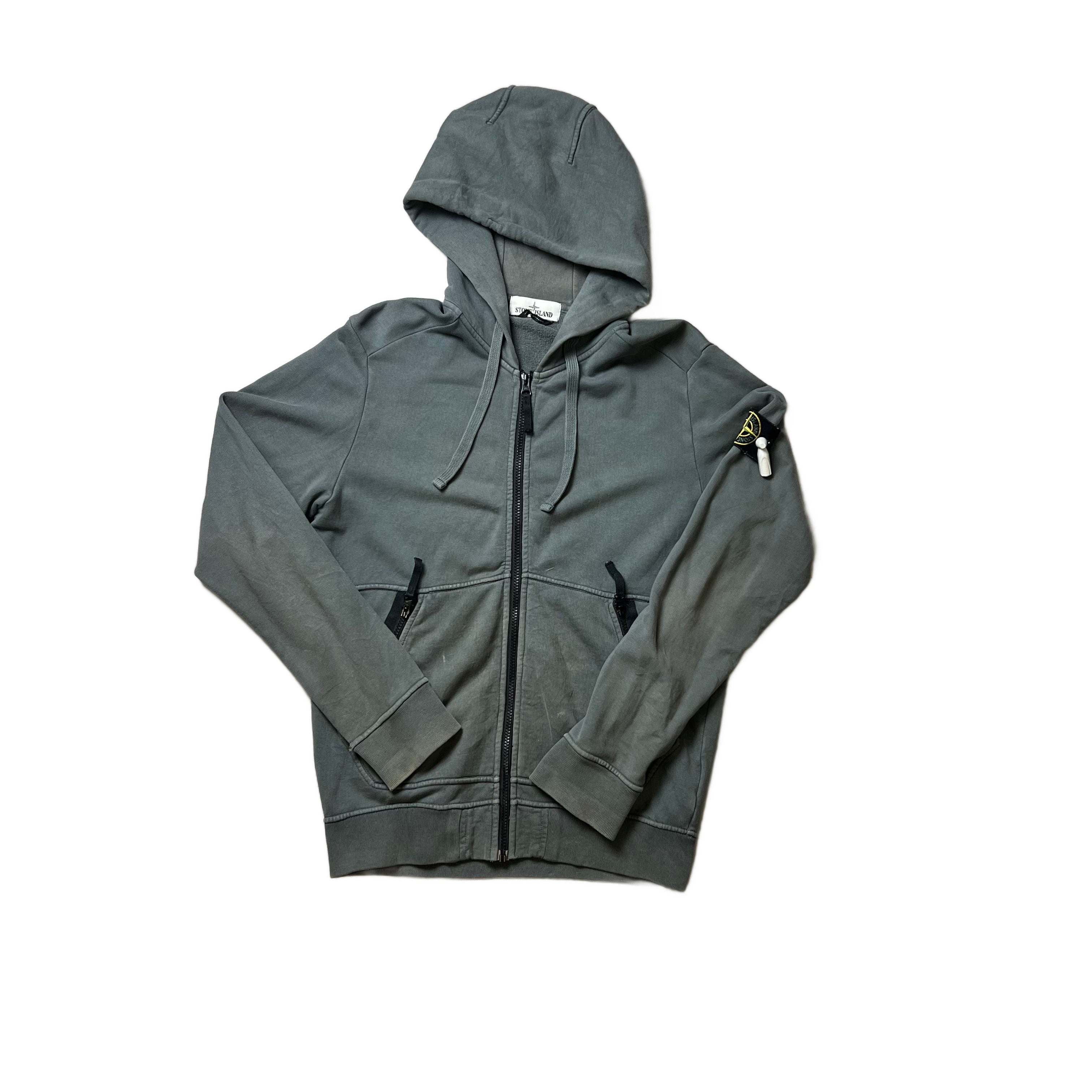 Stone Island Zip Up Hoodie - M