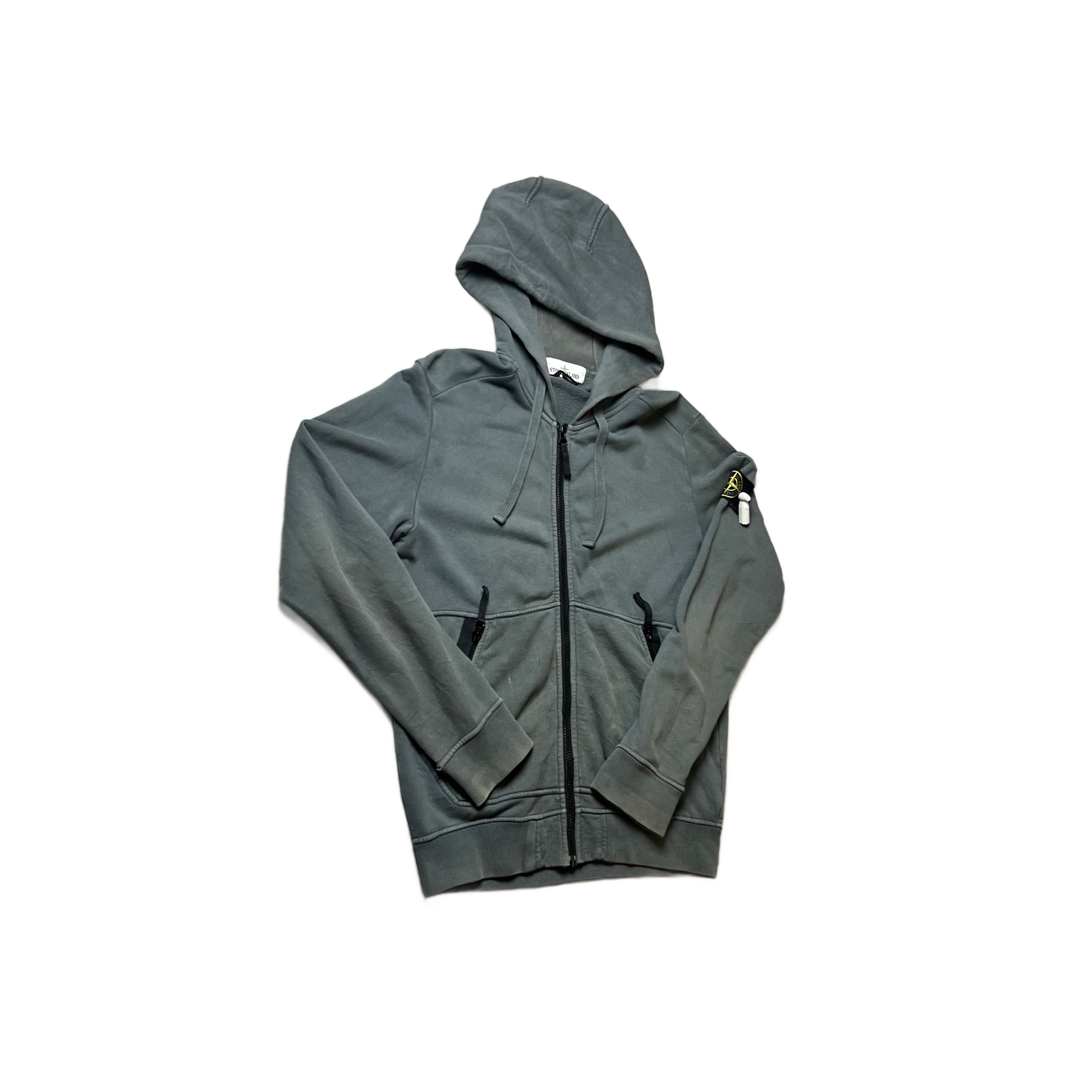Stone Island Zip Up Hoodie - M