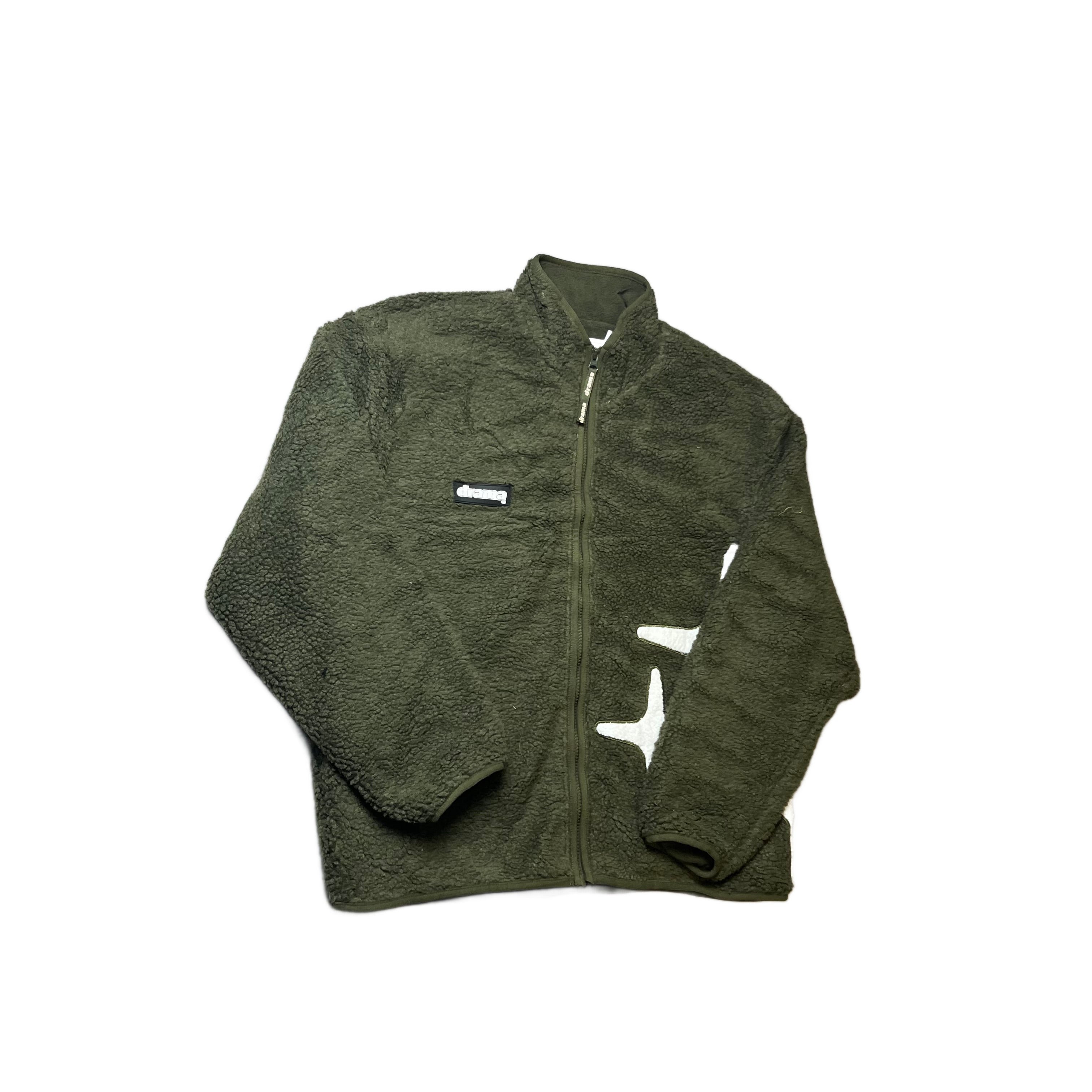 Brand New Green Drama Call Fleece - L
