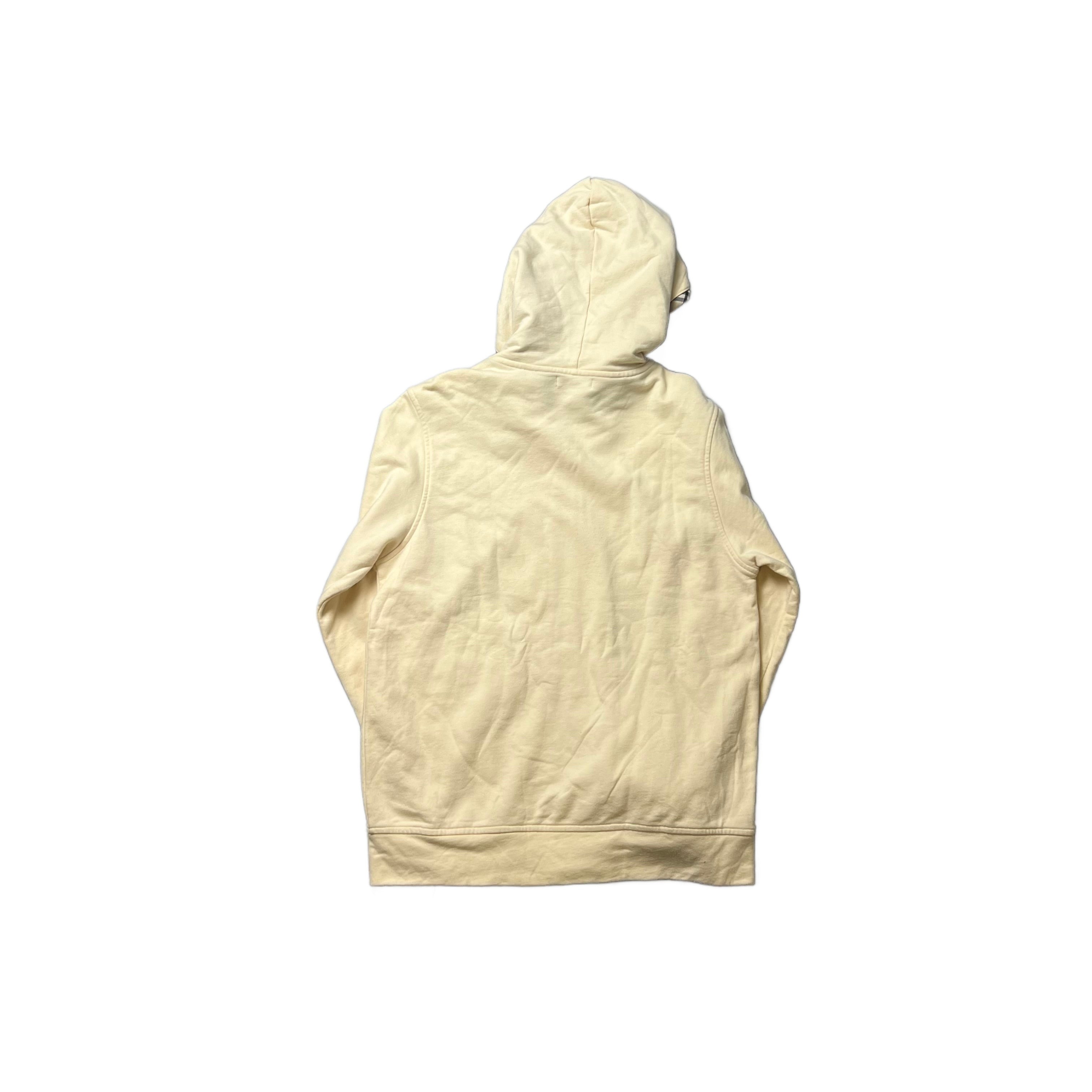Cream Burberry Zip Up Hoodie - L