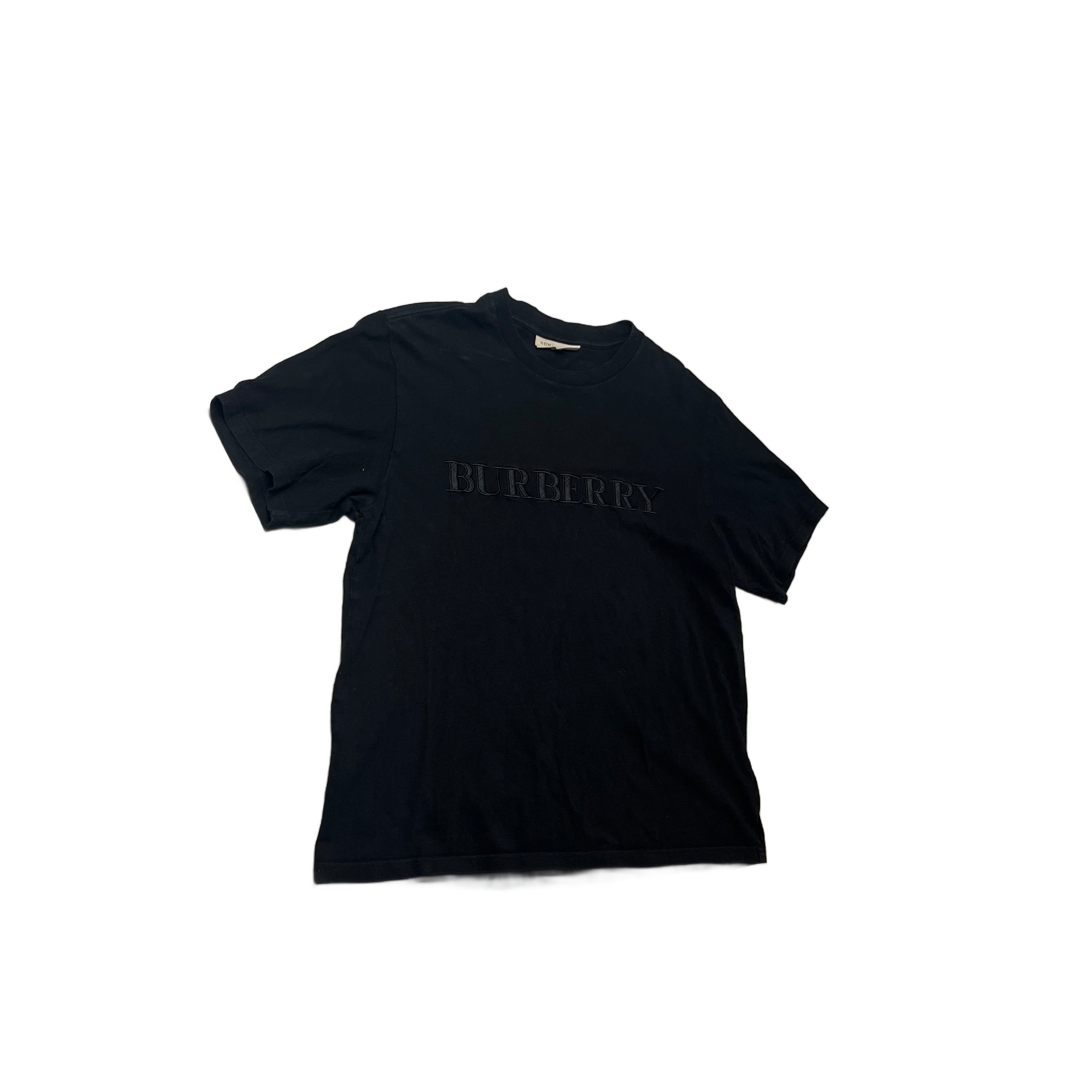 Black Burberry Tee - L