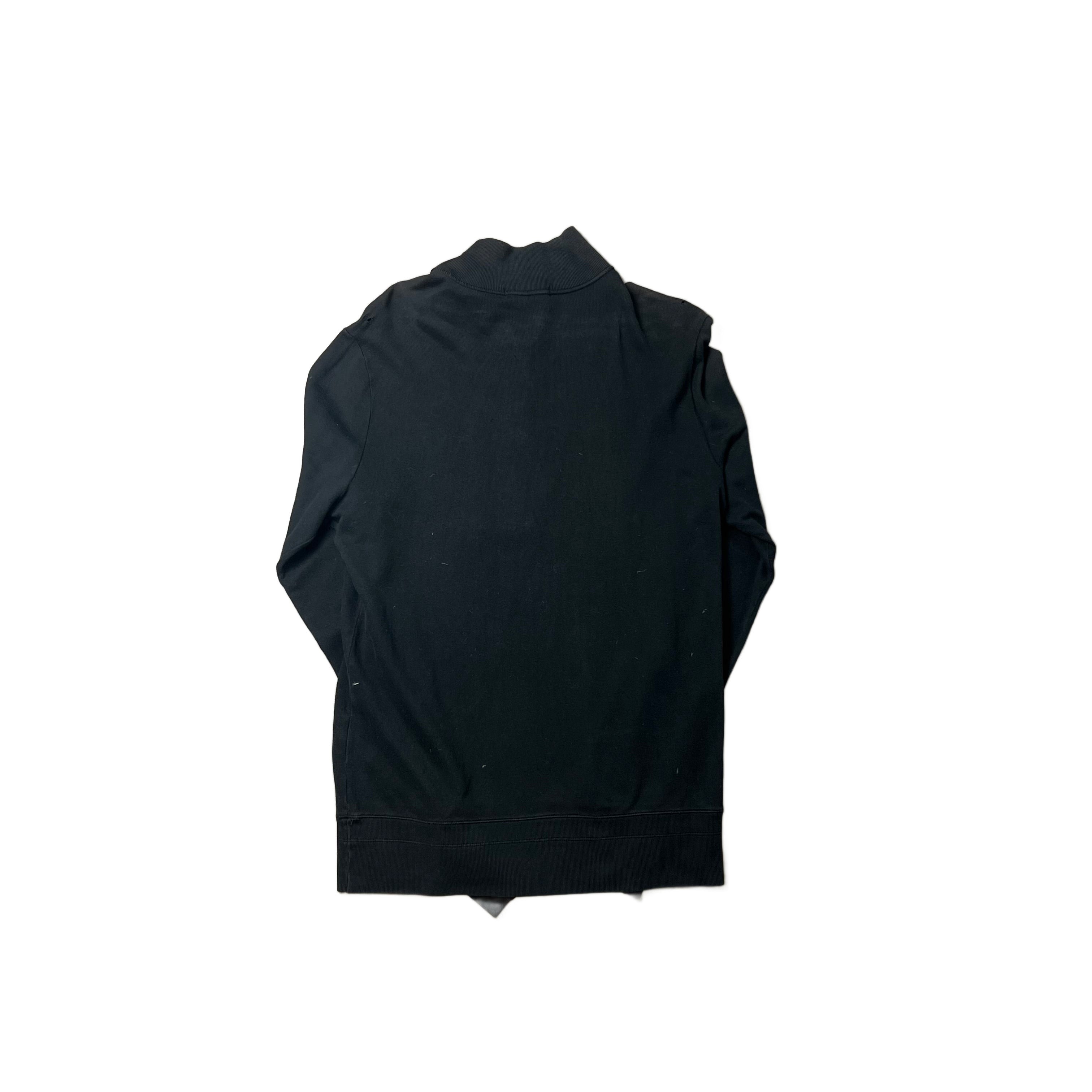 Black Stone Island 1/4 Zip Sweatshirt - L