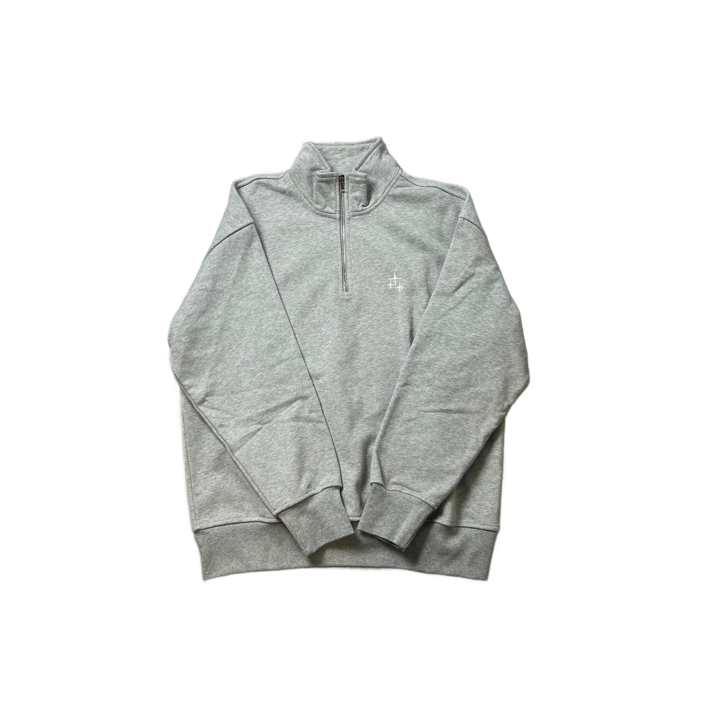 Brand New Grey Drama Call 1/4 Zip - L