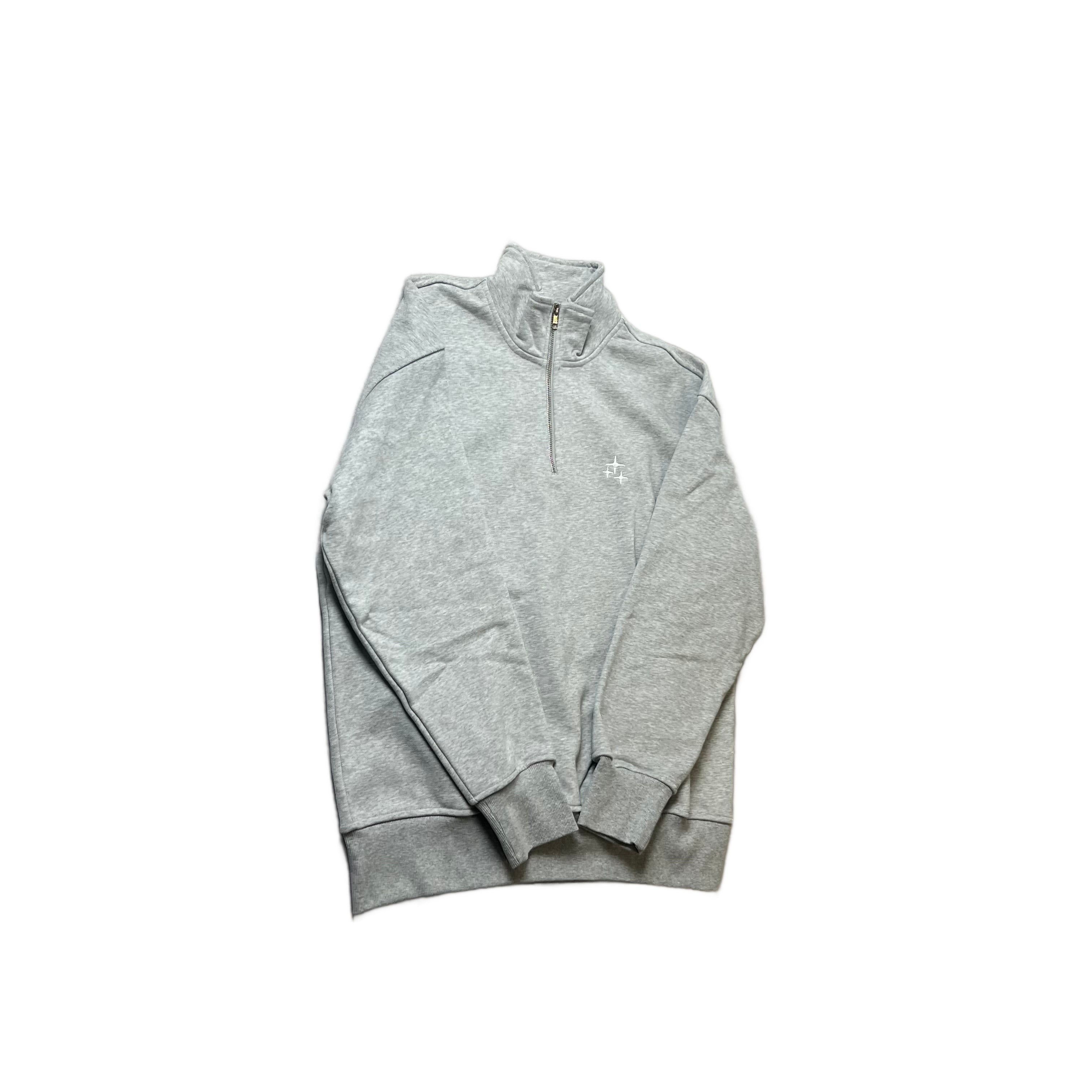 Brand New Grey Drama Call 1/4 Zip - L