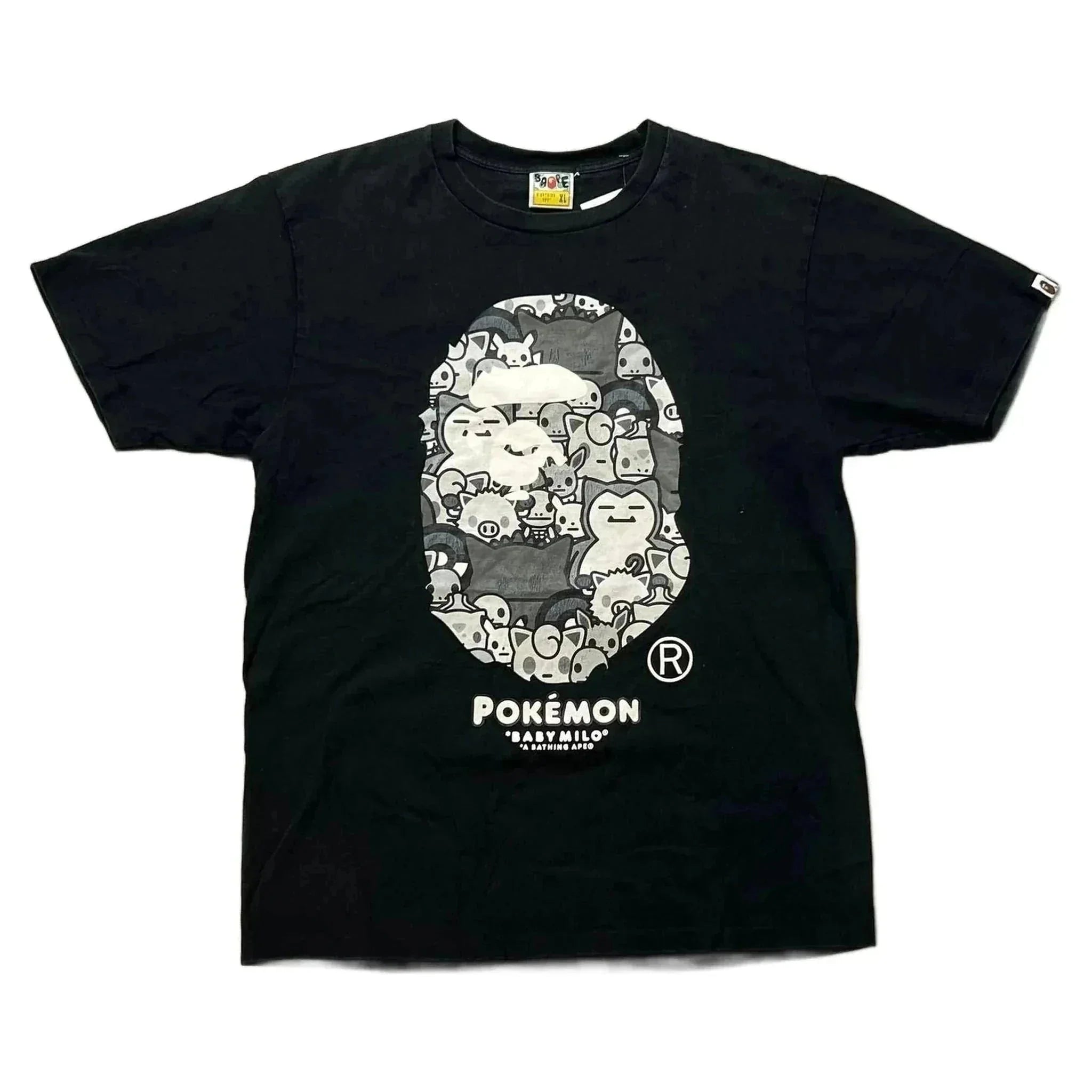 A Bathing Ape (BAPE) T-shirt - Black - XL - Pokemon