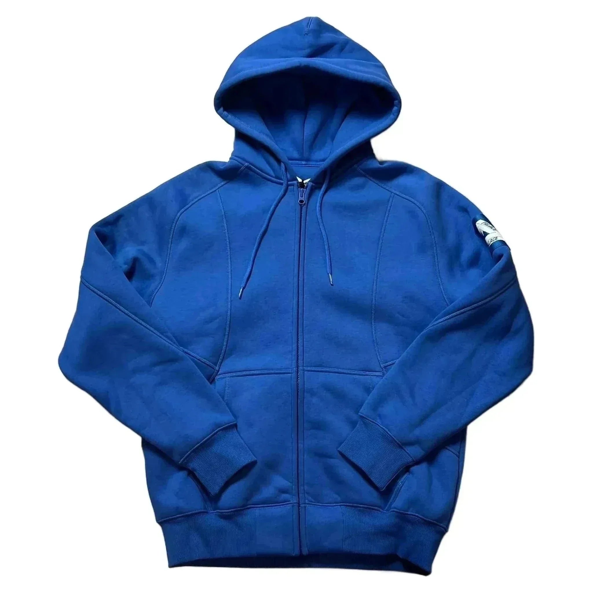 Palace Zip Up Hoodie - Blue - L