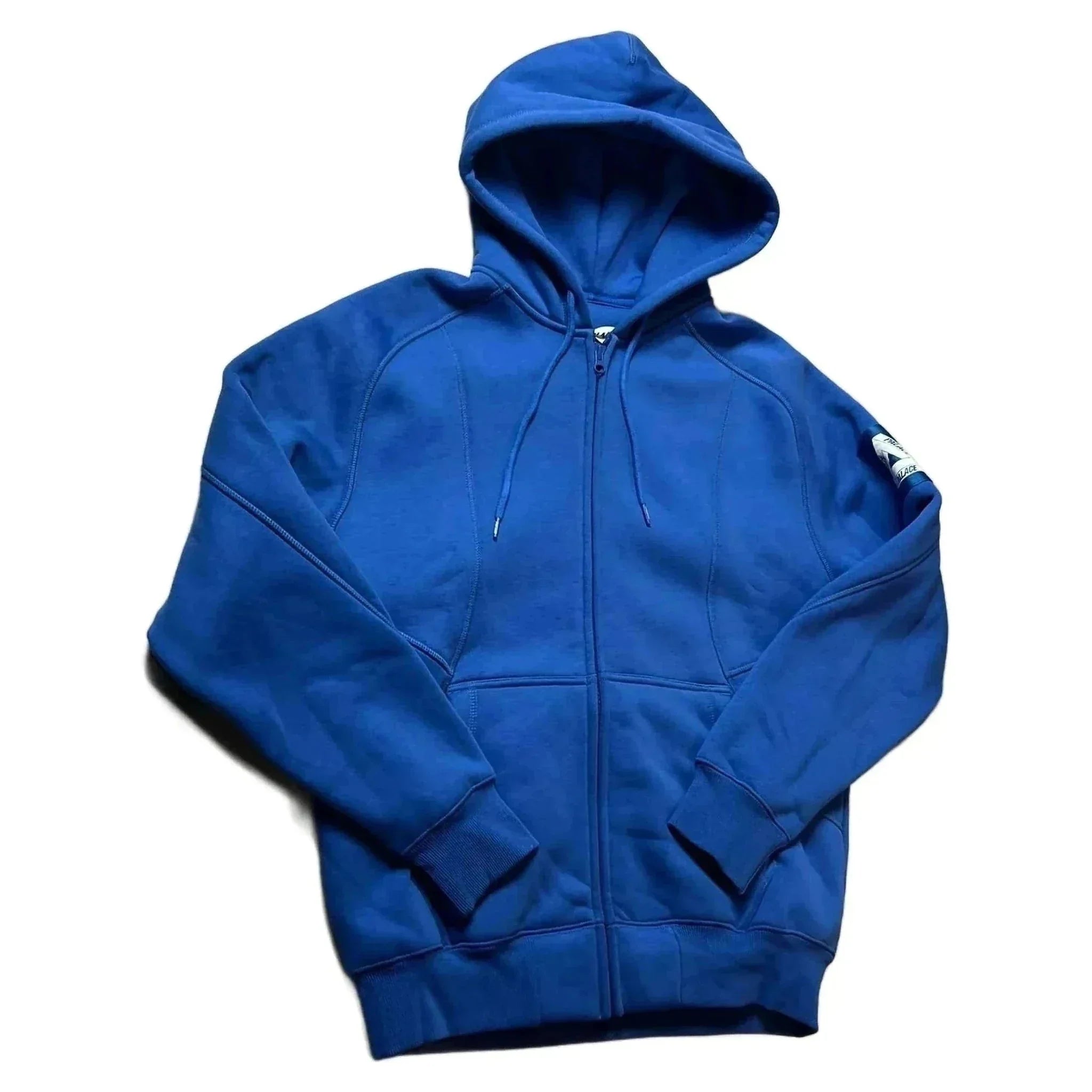 Palace Zip Up Hoodie - Blue - L