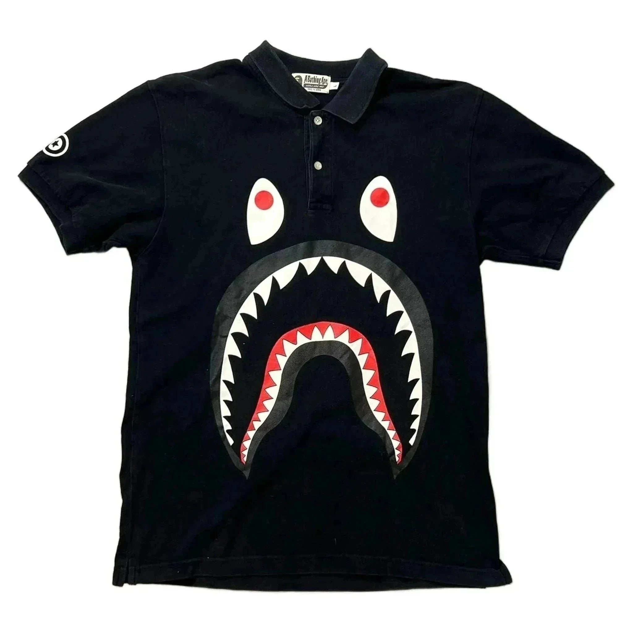 A Bathing Ape (BAPE) Polo Shirt - Black - L