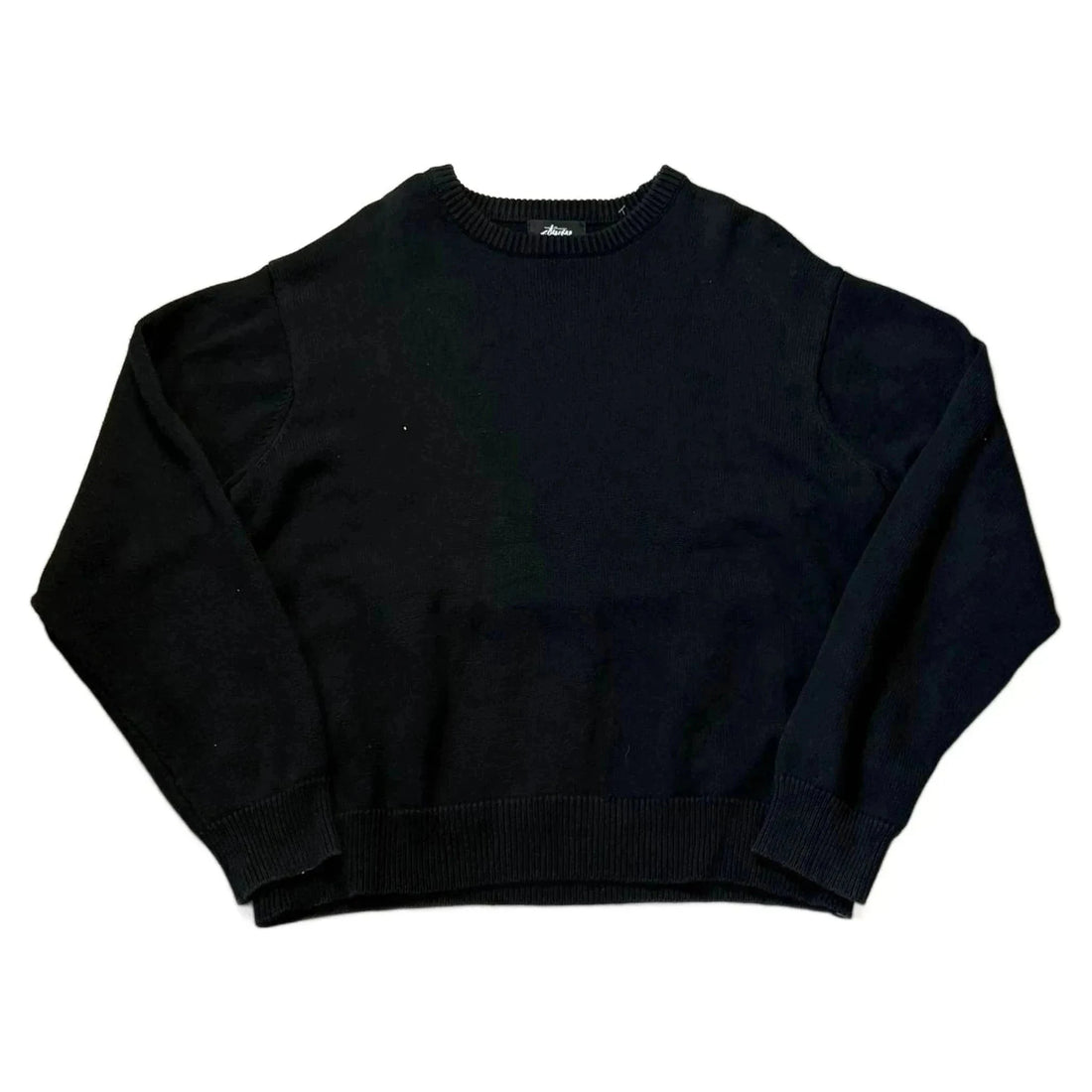 Black Stussy Knitted Sweatshirt - L