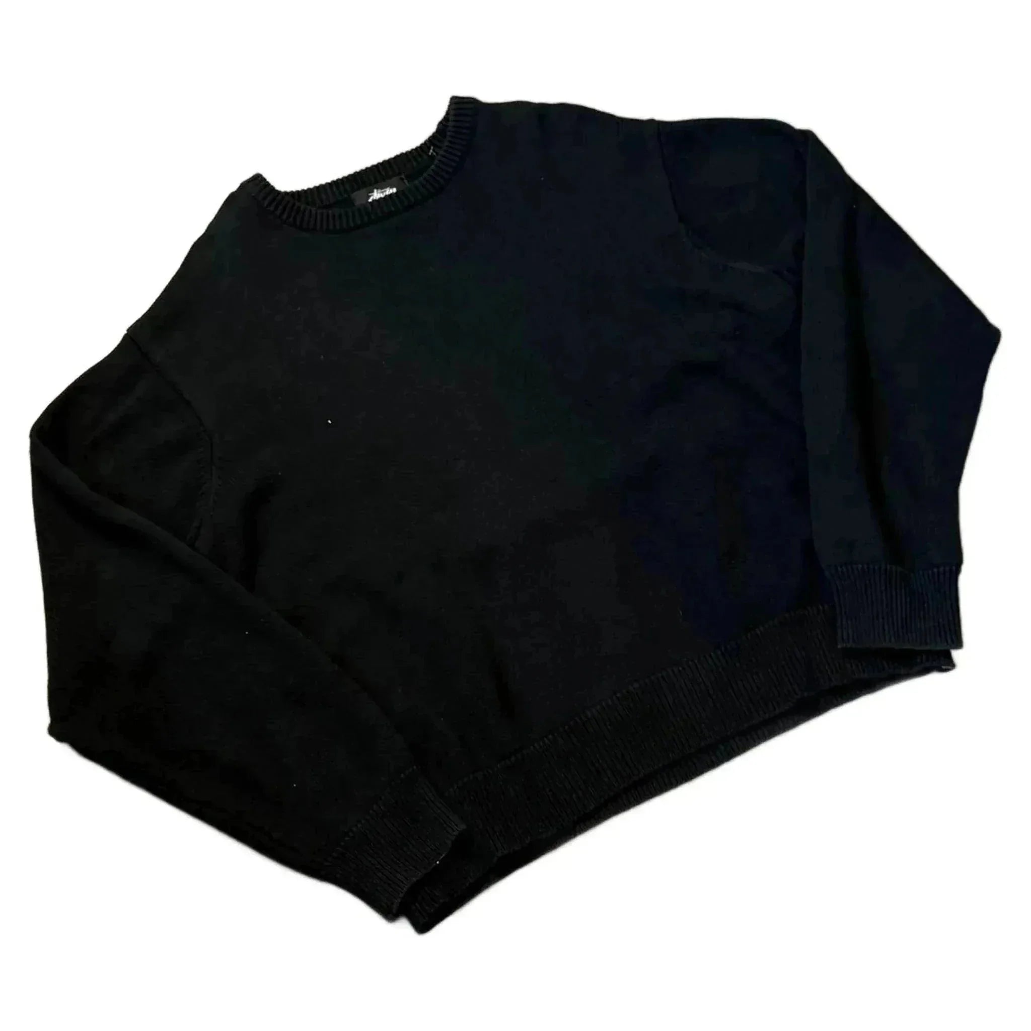Stussy Knitted Sweatshirt - Black - L