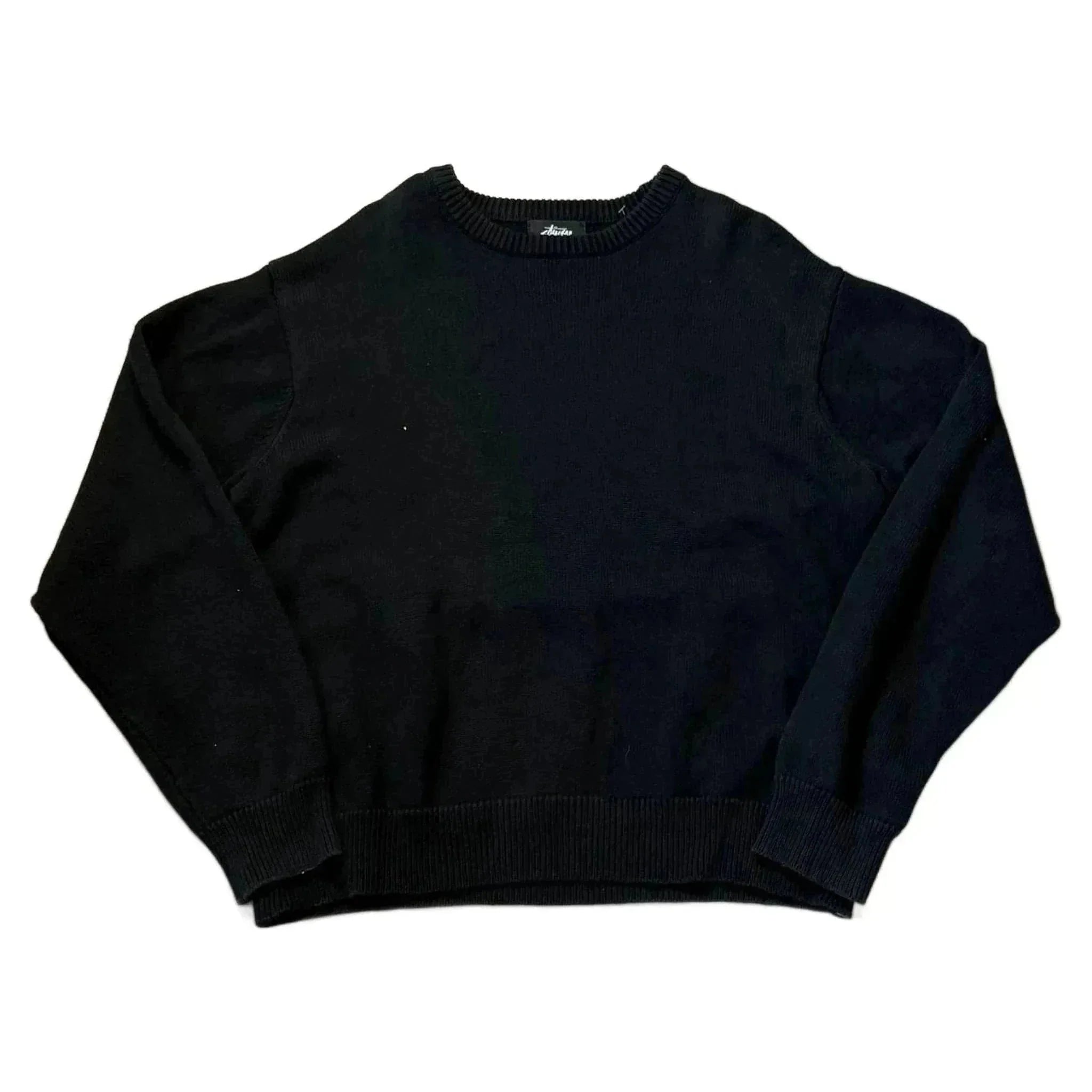 Stussy Knitted Sweatshirt - Black - L