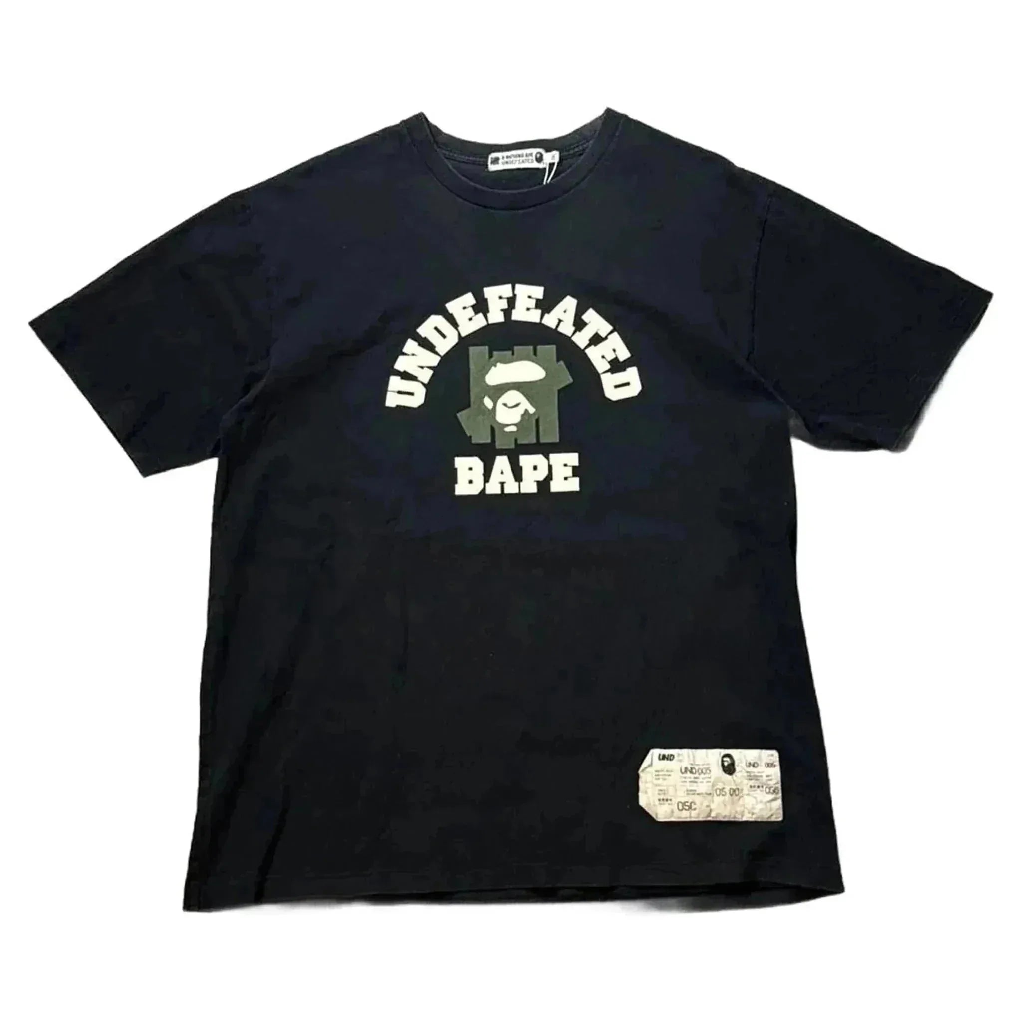 A Bathing Ape (BAPE) x Undefeated Tee - Black - XXL