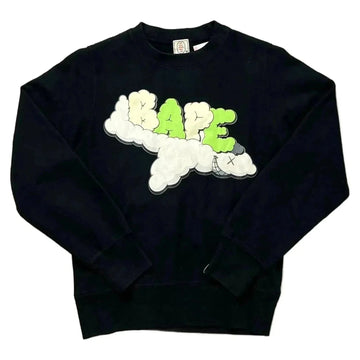A Bathing Ape (BAPE) x KAWS Sweatshirt - Black - S