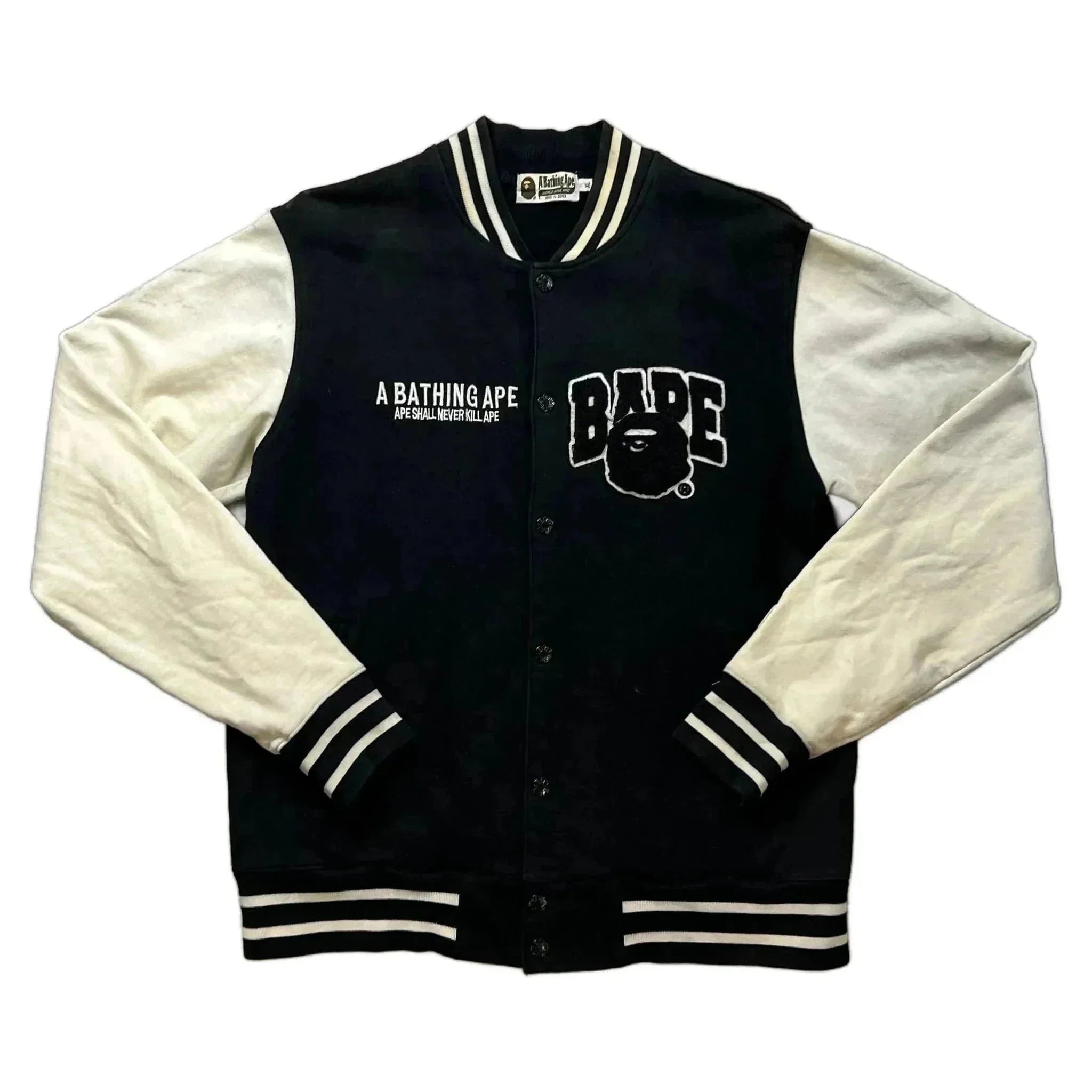 A Bathing Ape (BAPE) Varsity Jacket - Black - XL